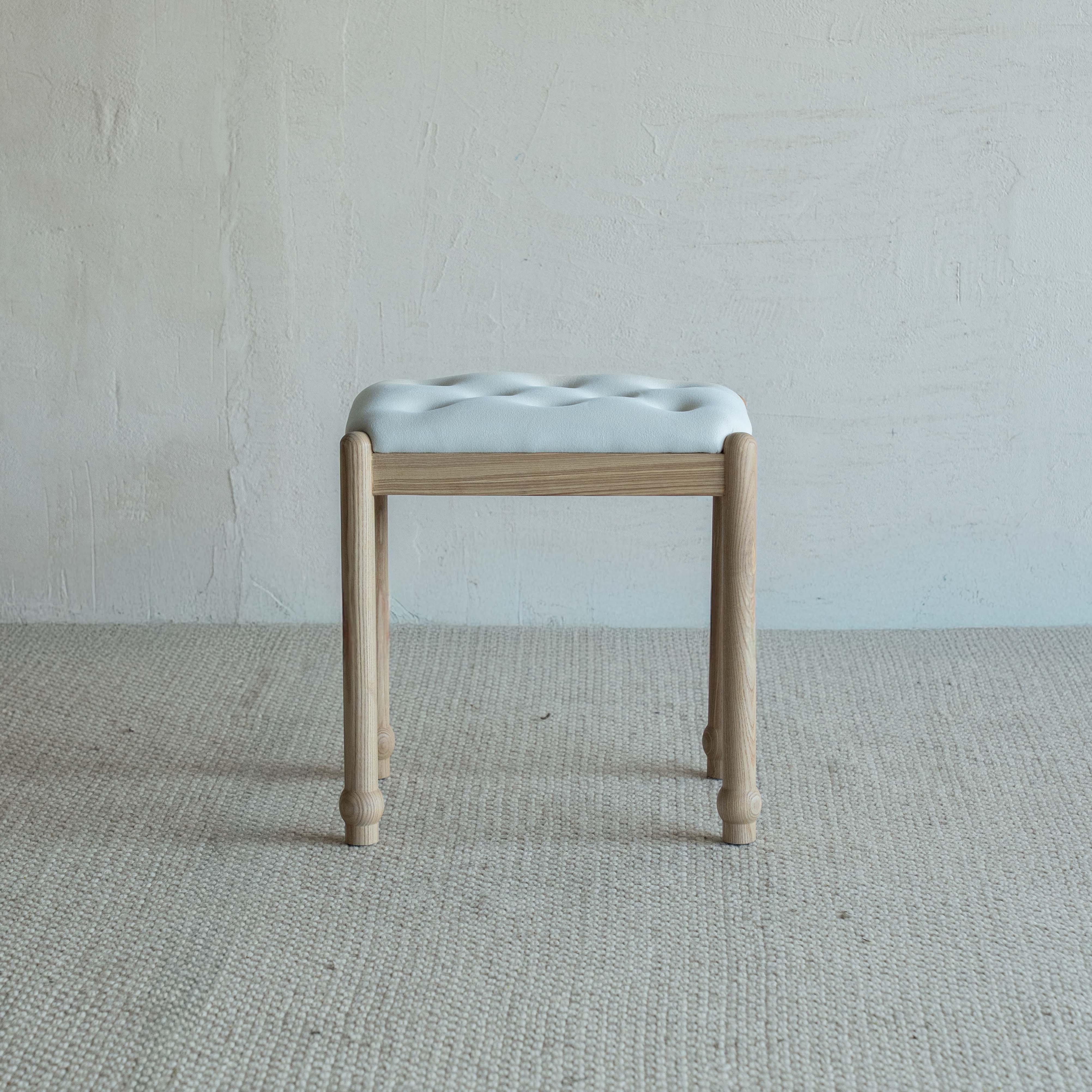 Mavrin Arched Mid Century Dressing Table With Stool - NATURAL - Dressing Table - WS Living Furniture Furniture Store in Dubai