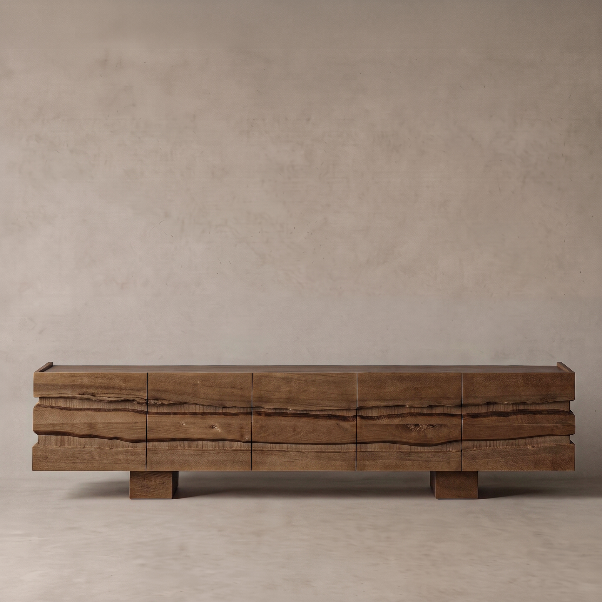 Miral Solid Wood Artisan TV Unit | Media Storage Cabinet