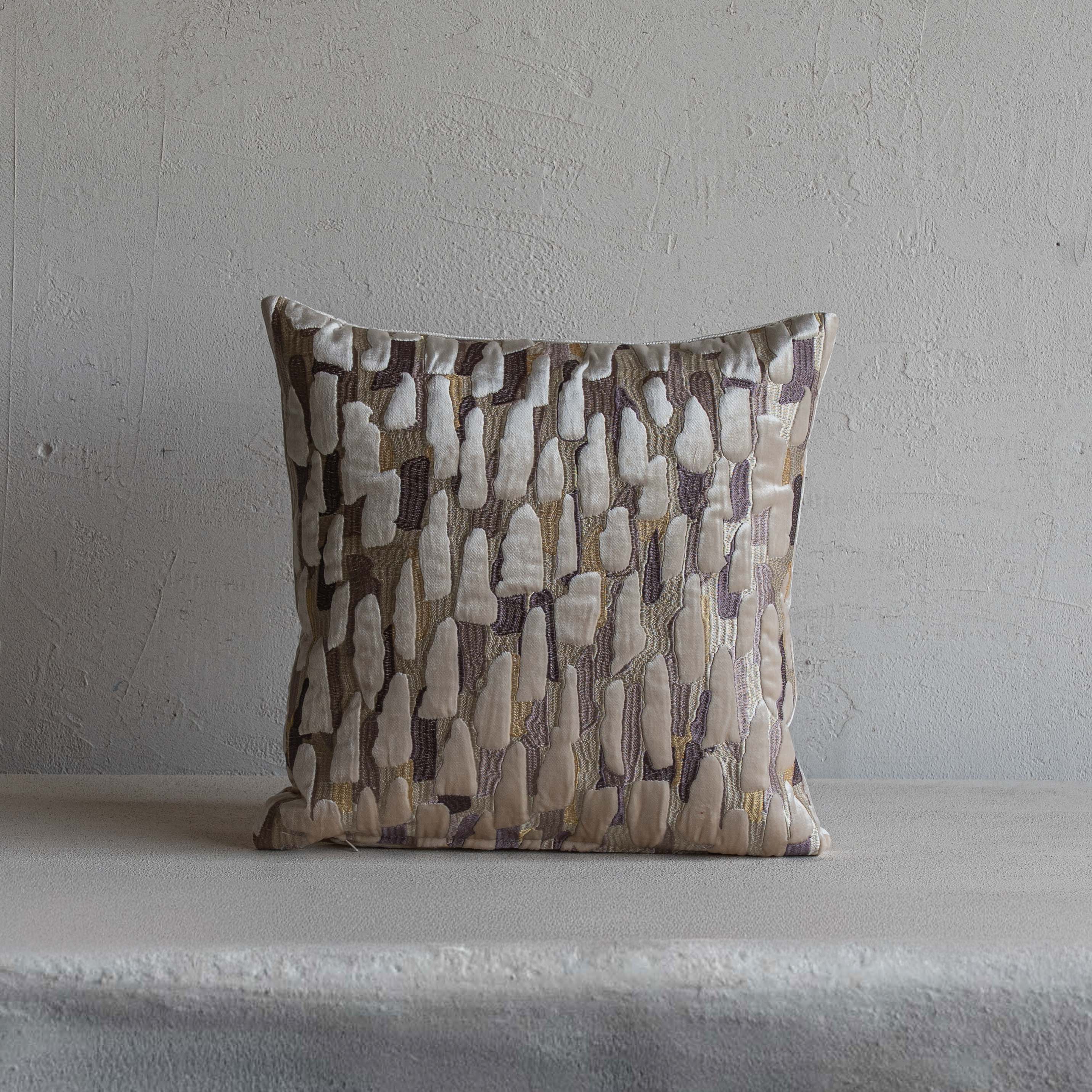 Mosaic Drift Cushion Cover - Light Beige
