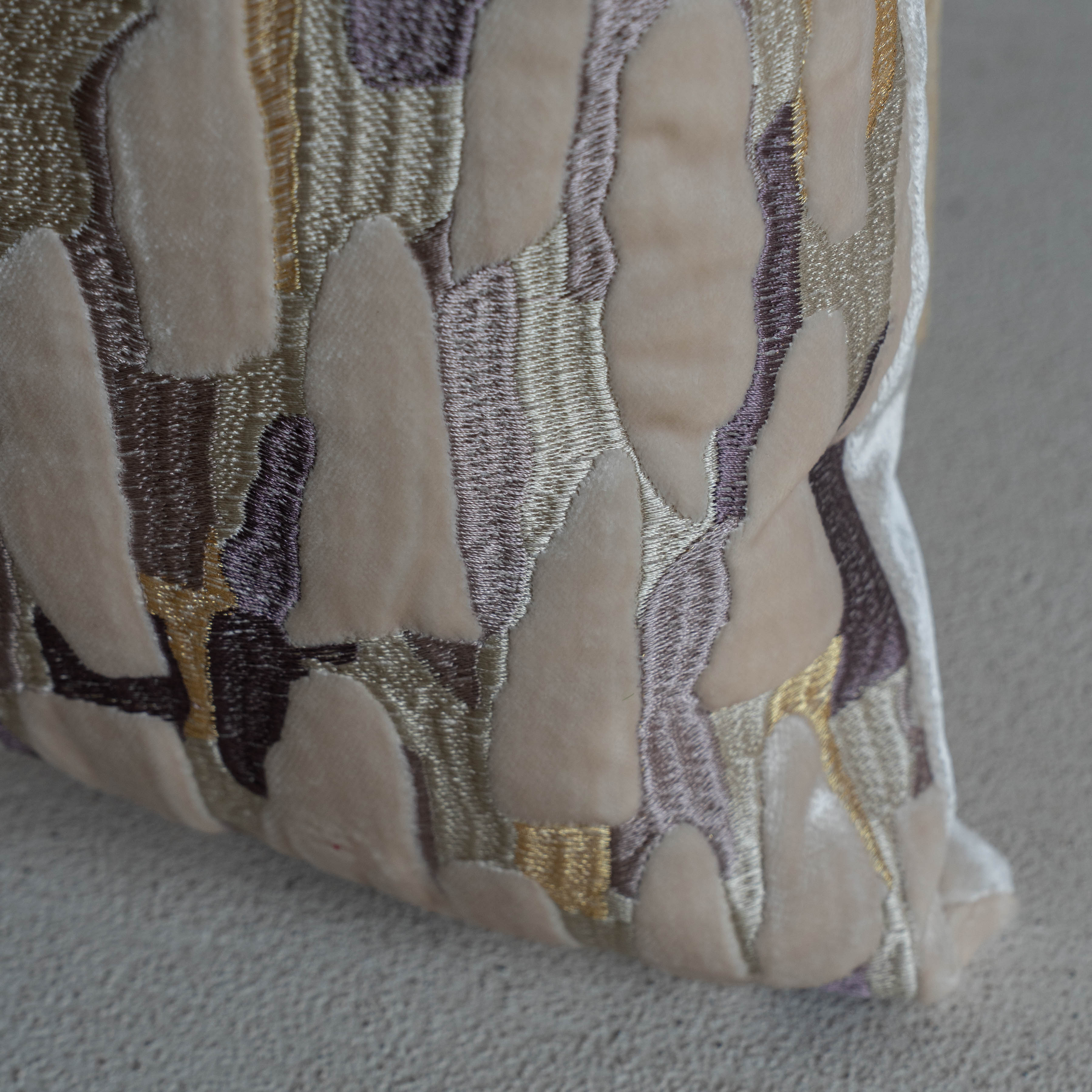 Mosaic Drift Cushion Cover - Light Beige