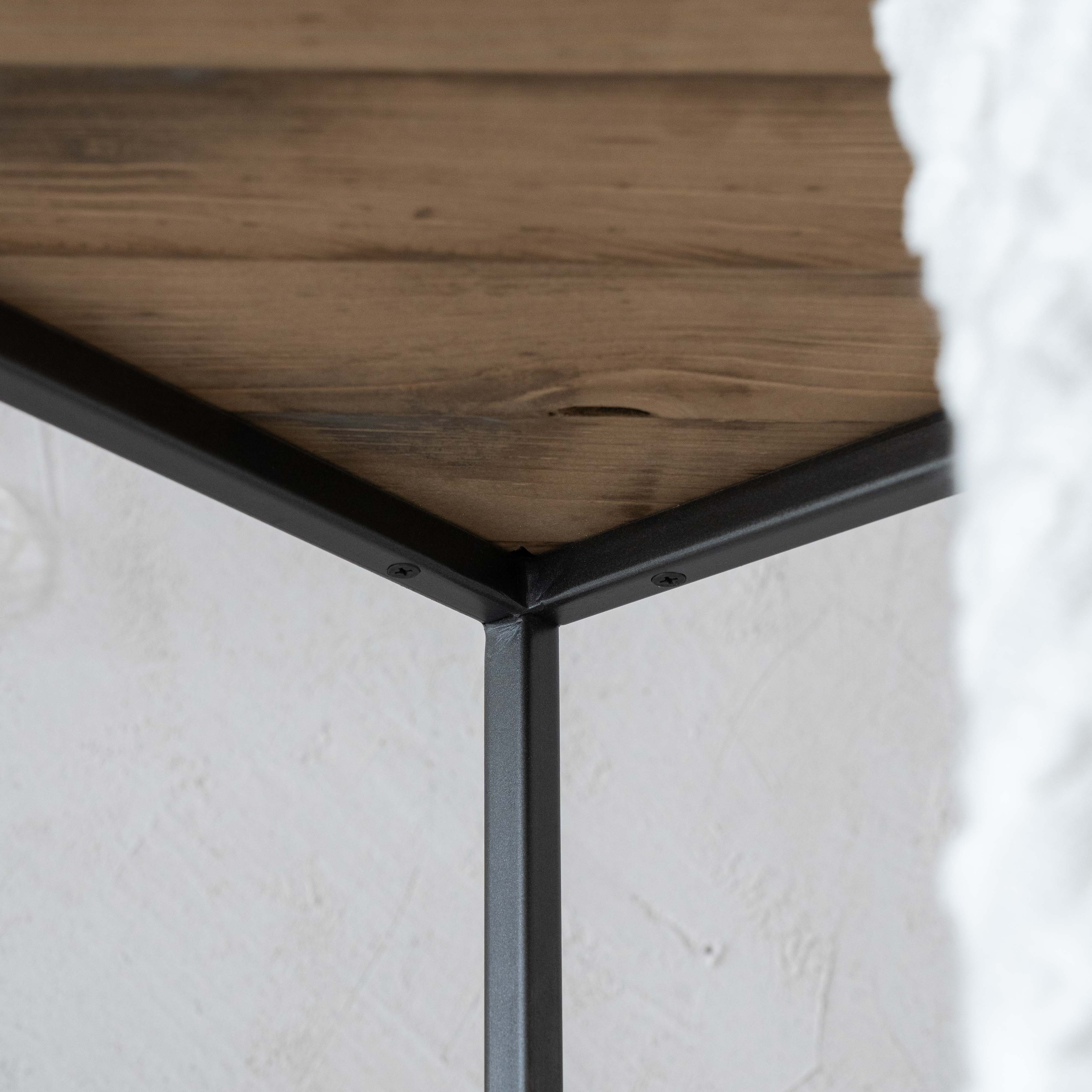 Brooklyn Industrial Pine Wood Book Shelf - Shelves - WS Living Furniture Furniture Store in Dubai