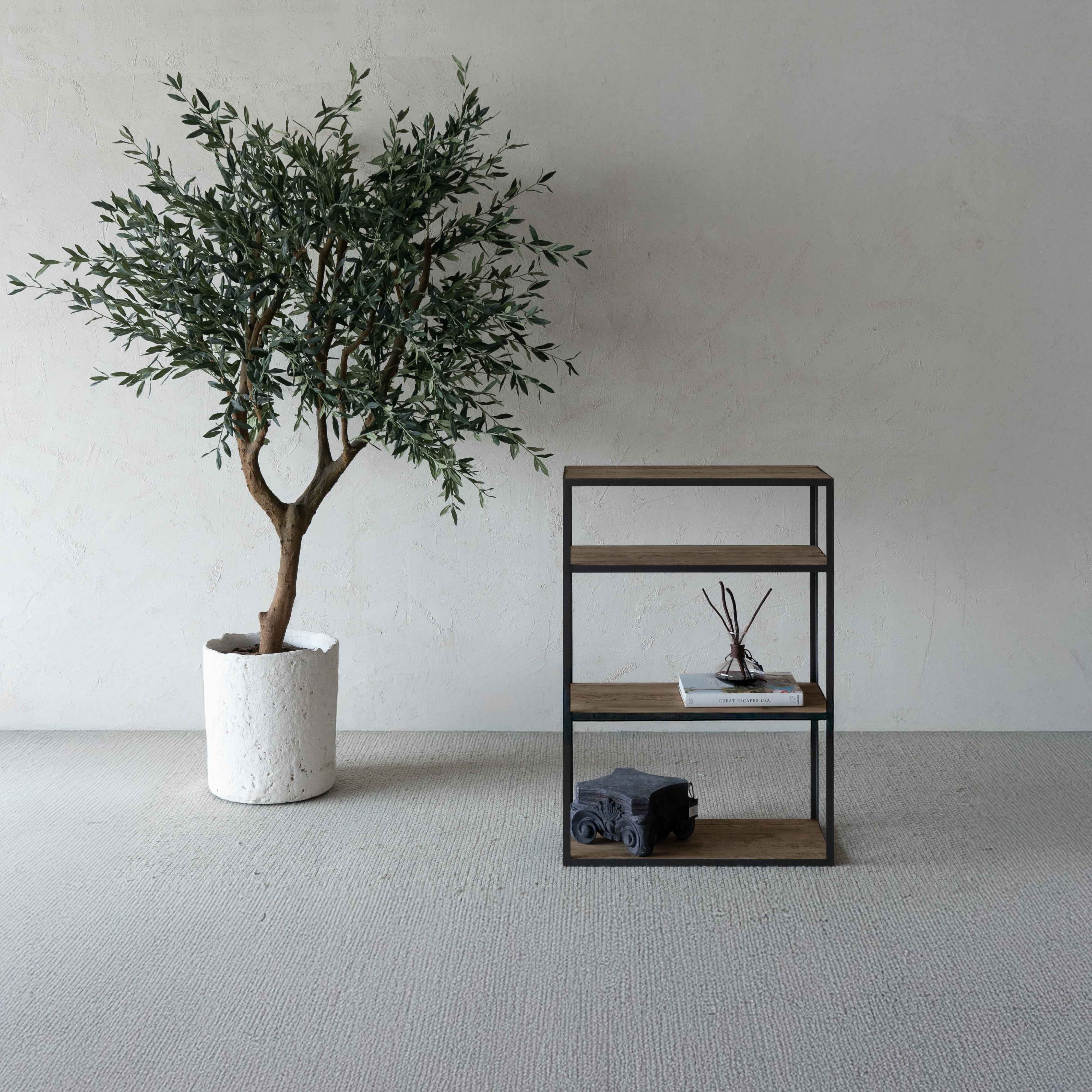Brooklyn Industrial Pine Wood Book Shelf - Shelves - WS Living Furniture Furniture Store in Dubai