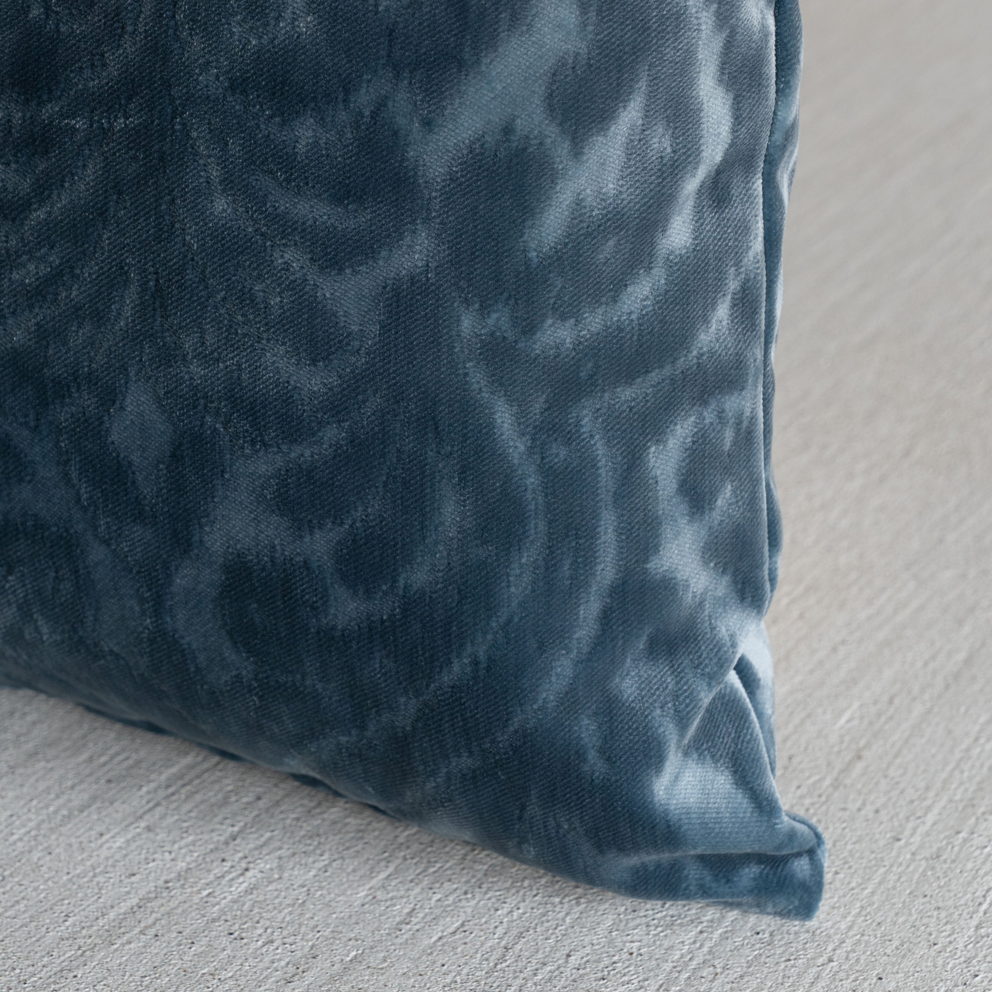 Nerai Velvet Cushion Cover - BLUE