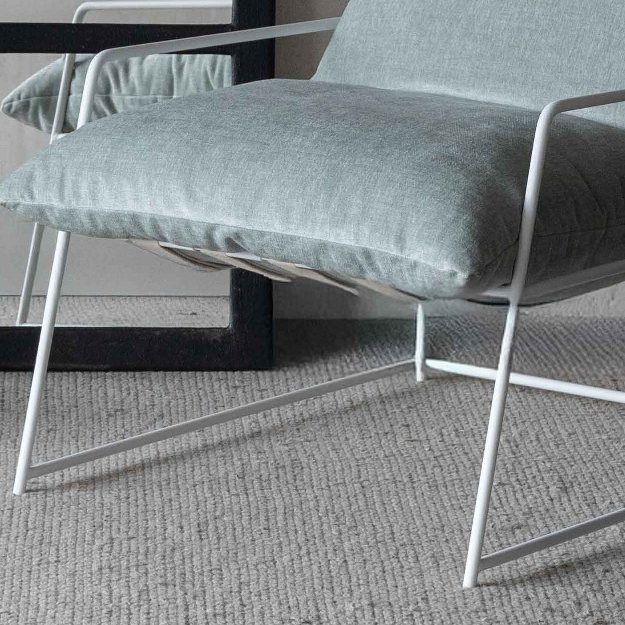 Novato Comfortable Relax Lounge Chair - Pastel Green Velvet - Arm chair - WS Living Furniture Home Furniture Stores in Dubai
