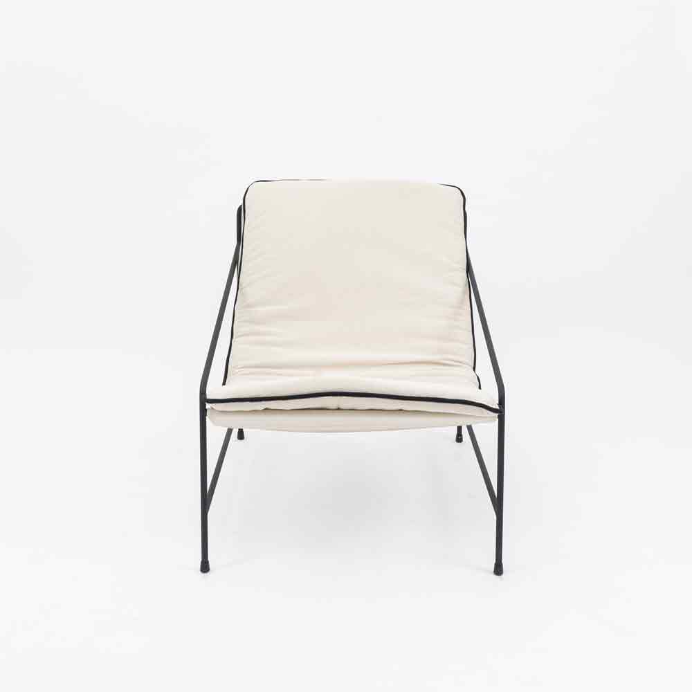 Novato Sun White Lounge Chair - - WS Living Furniture Furniture Store in Dubai