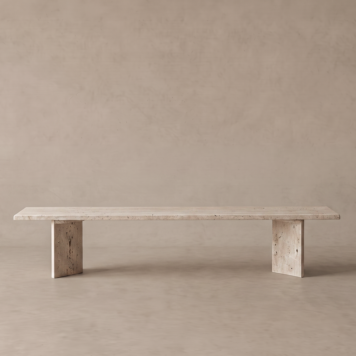 Palm Travertine Marble TV unit