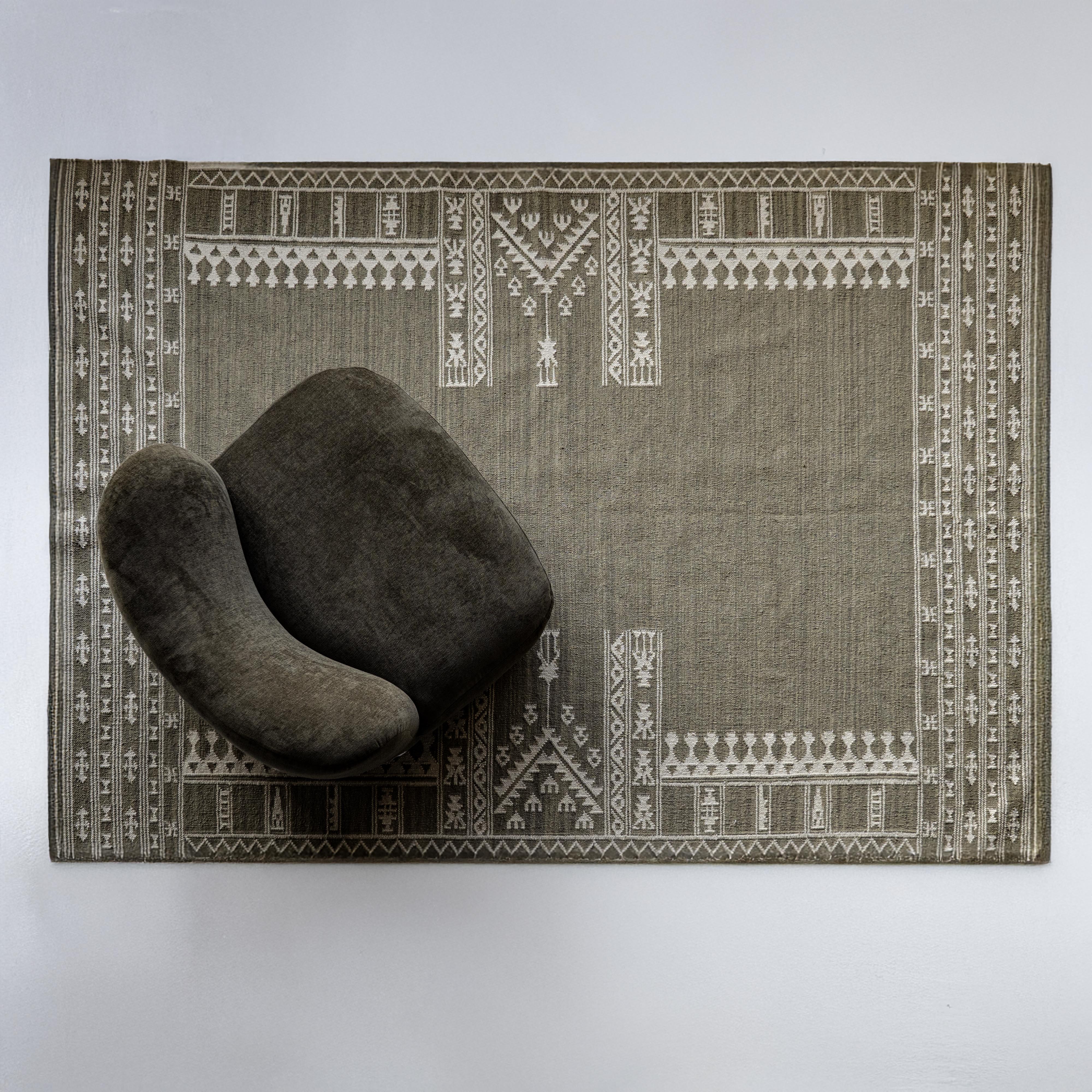 Evergreen Weave Olive Green Woven Rug