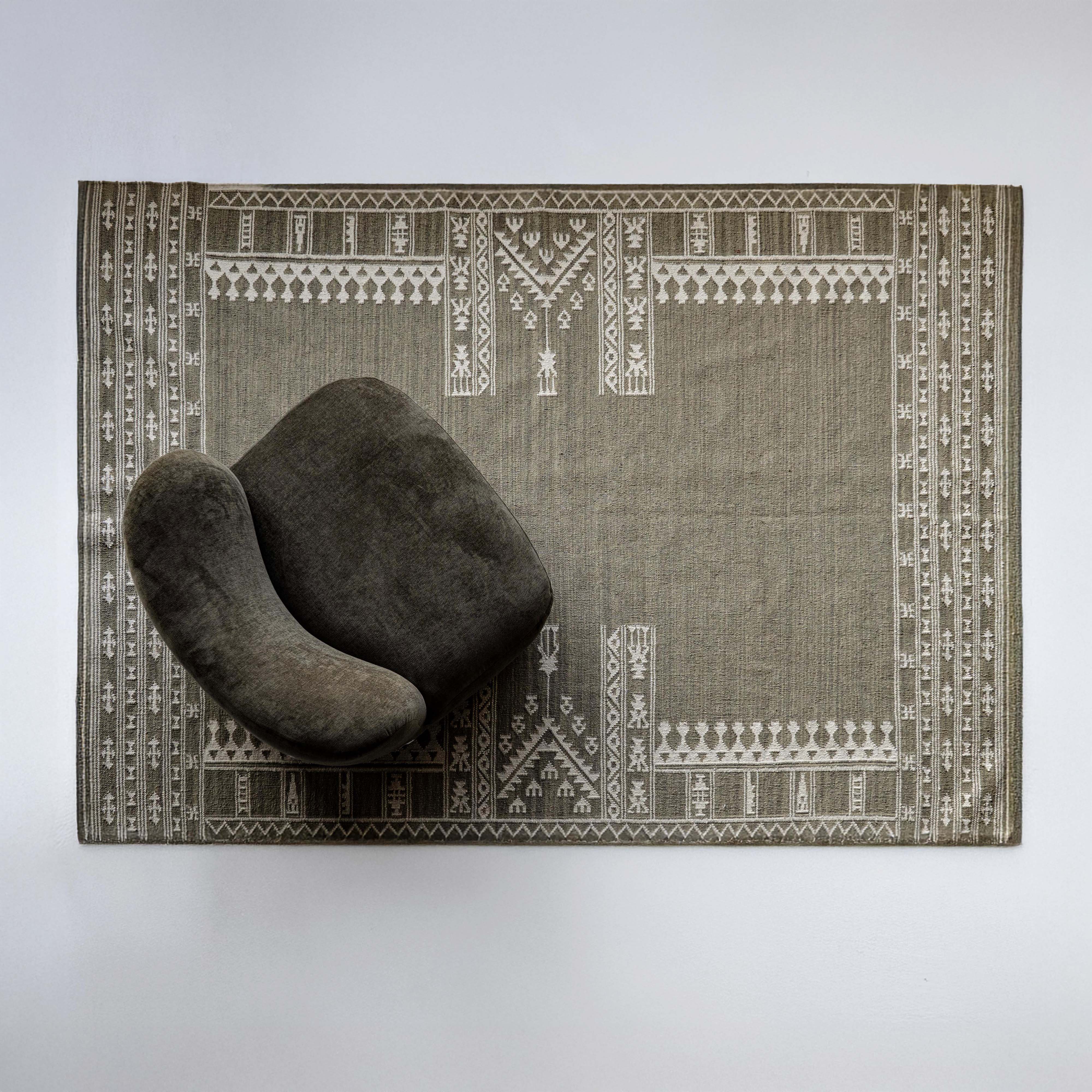 Evergreen Weave Olive Green Woven Rug