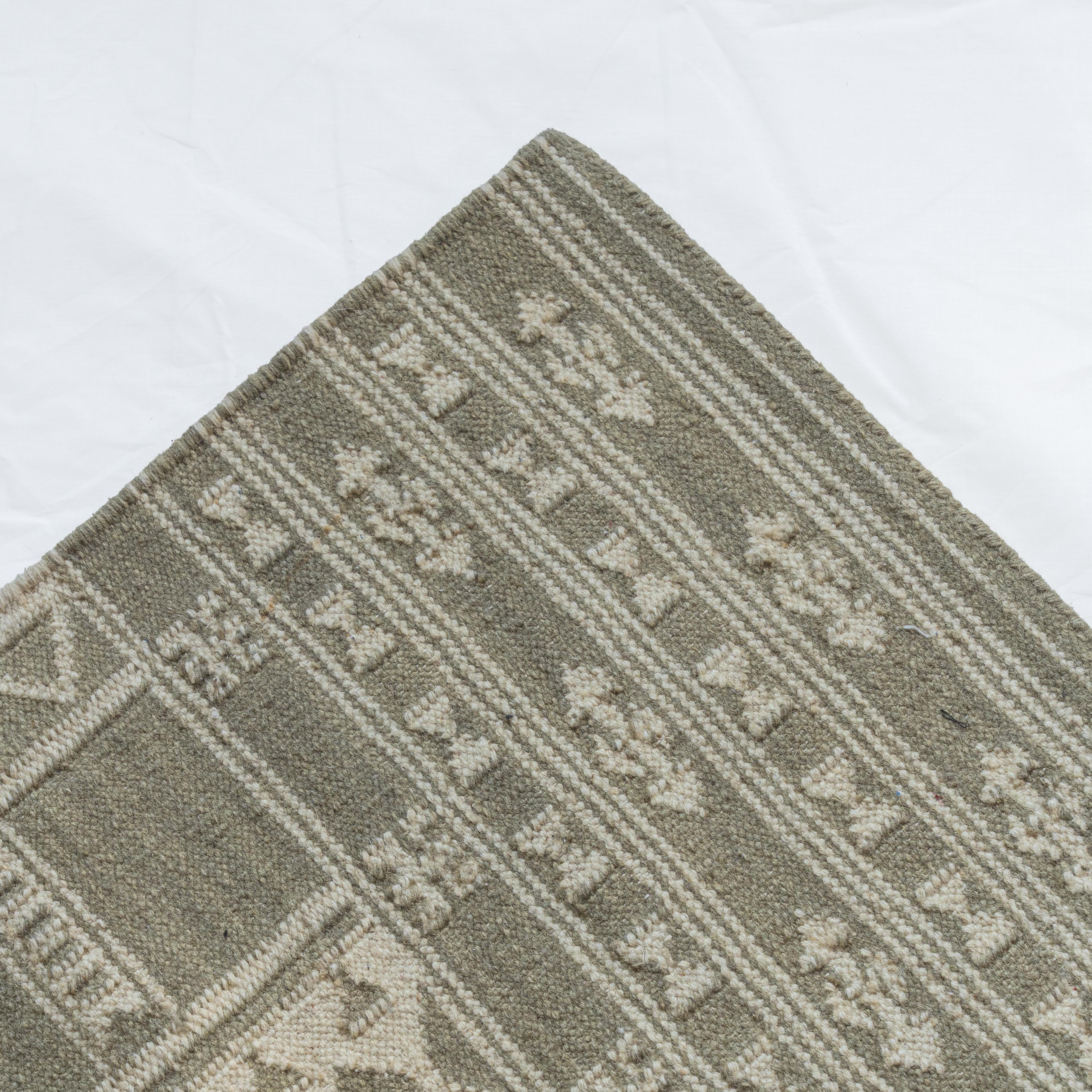 Evergreen Weave Olive Green Woven Rug