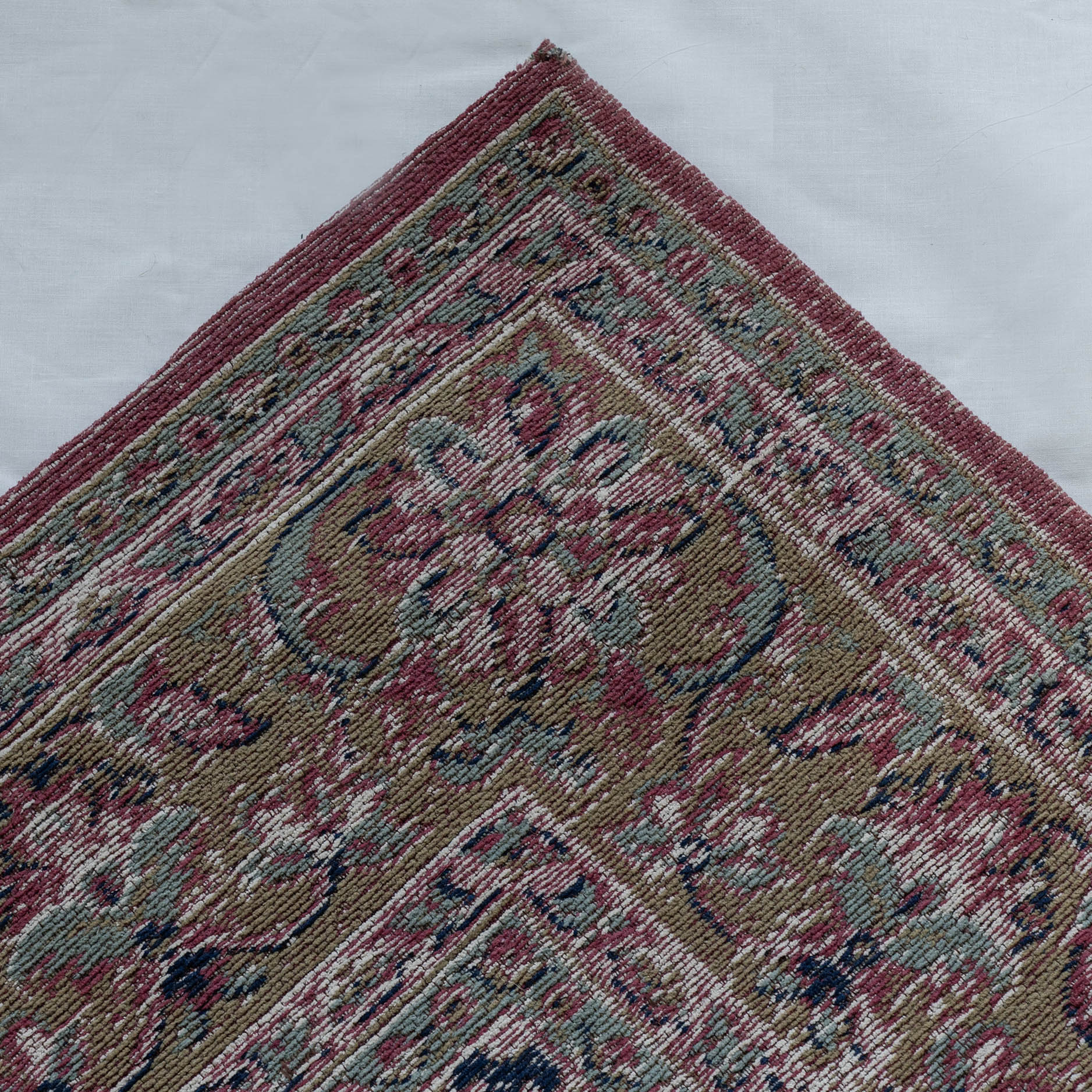 Alfaz Old - Red Rose 160 x 240cm - Woven Cotton Rug