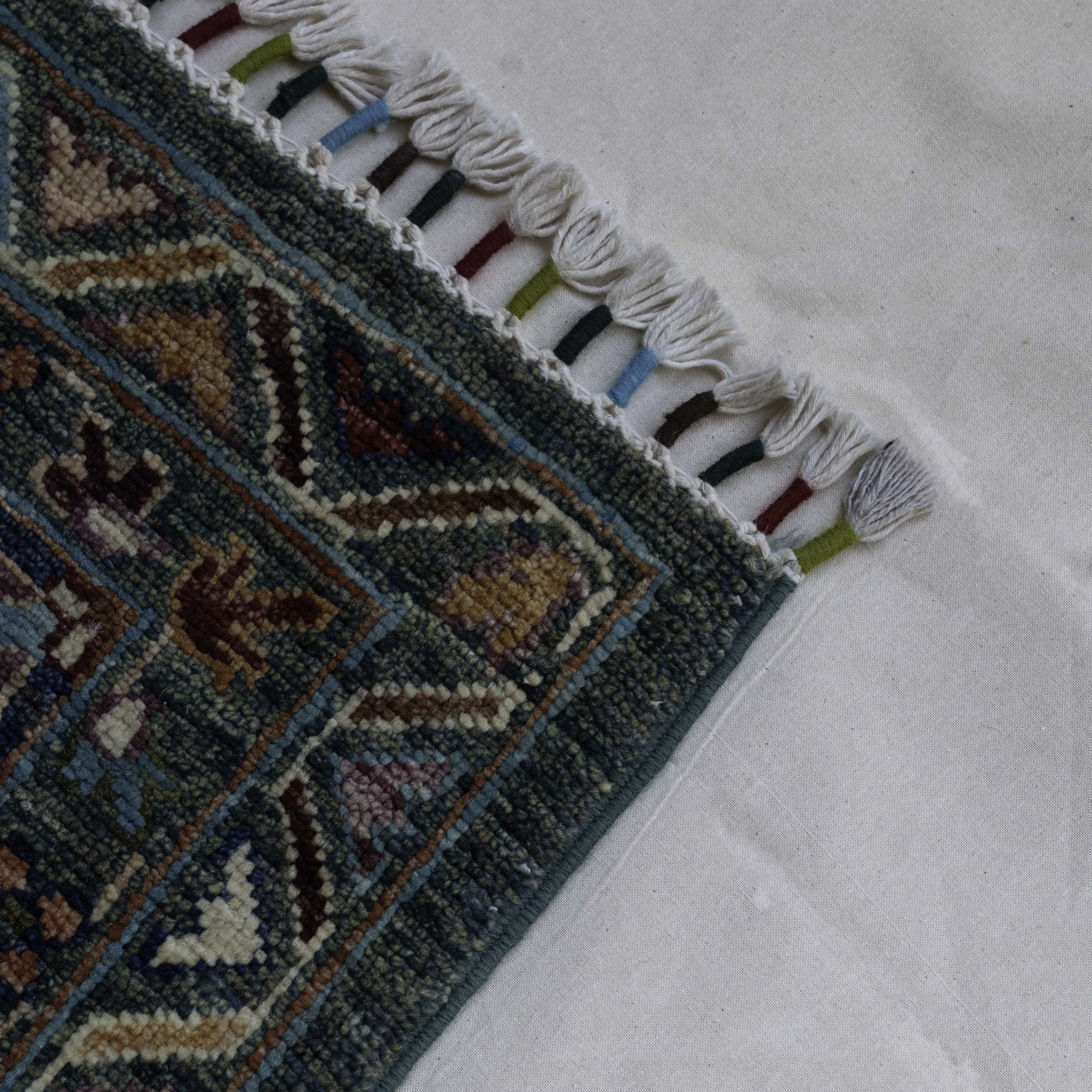 Stonewash Vintage Anatolian Afghan Rug 315x212cm