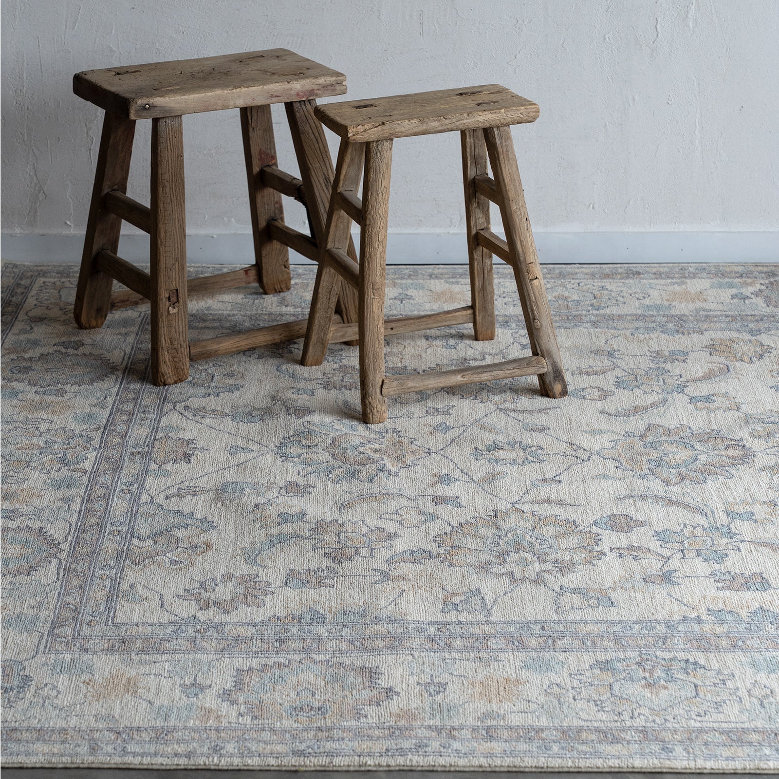 Ruzgar Vintage Anatolian Afghan Rug 202x298cm