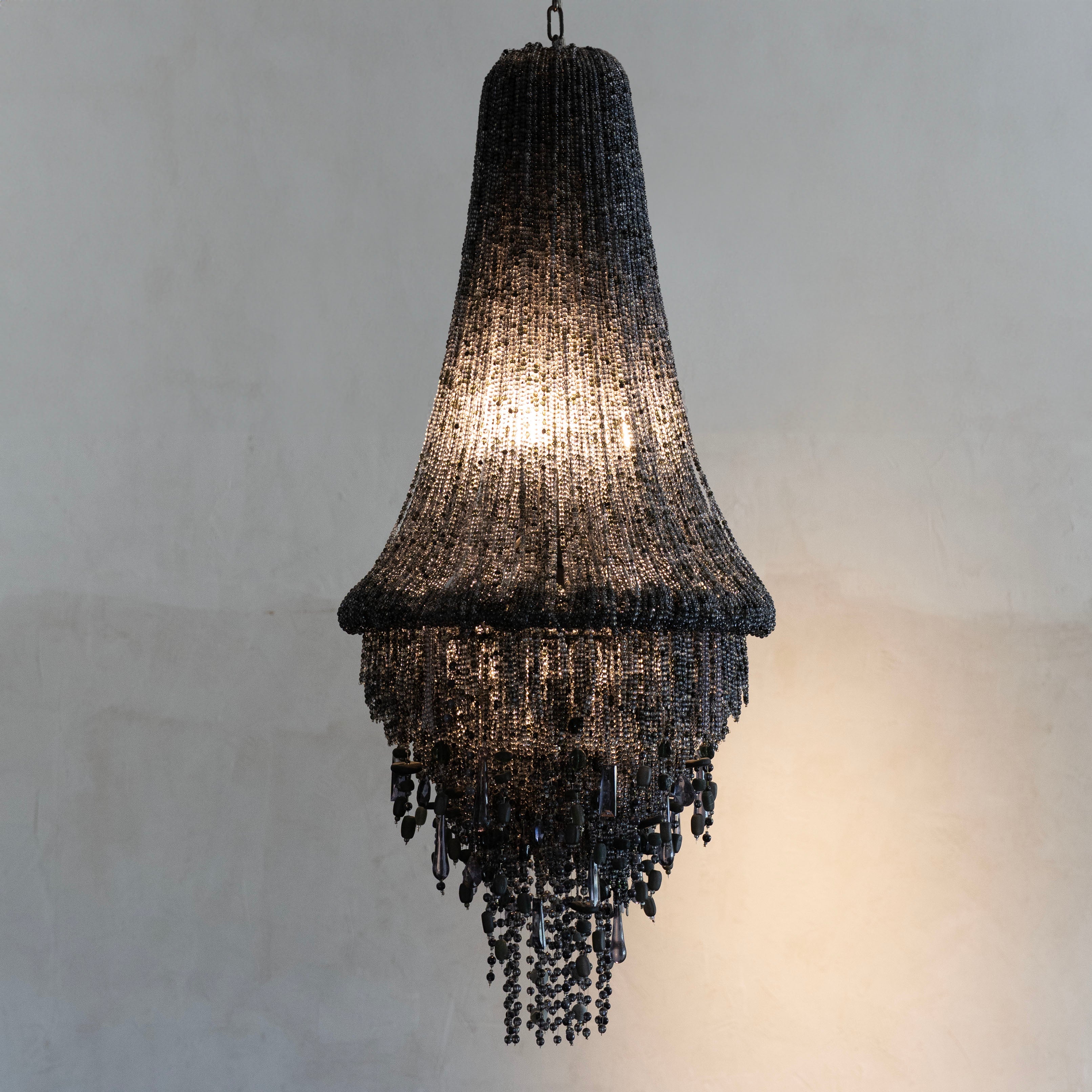 Shikari Noir Empire Luxury Chandelier Lamp - Lamps - WS Living Furniture Furniture Store in Dubai