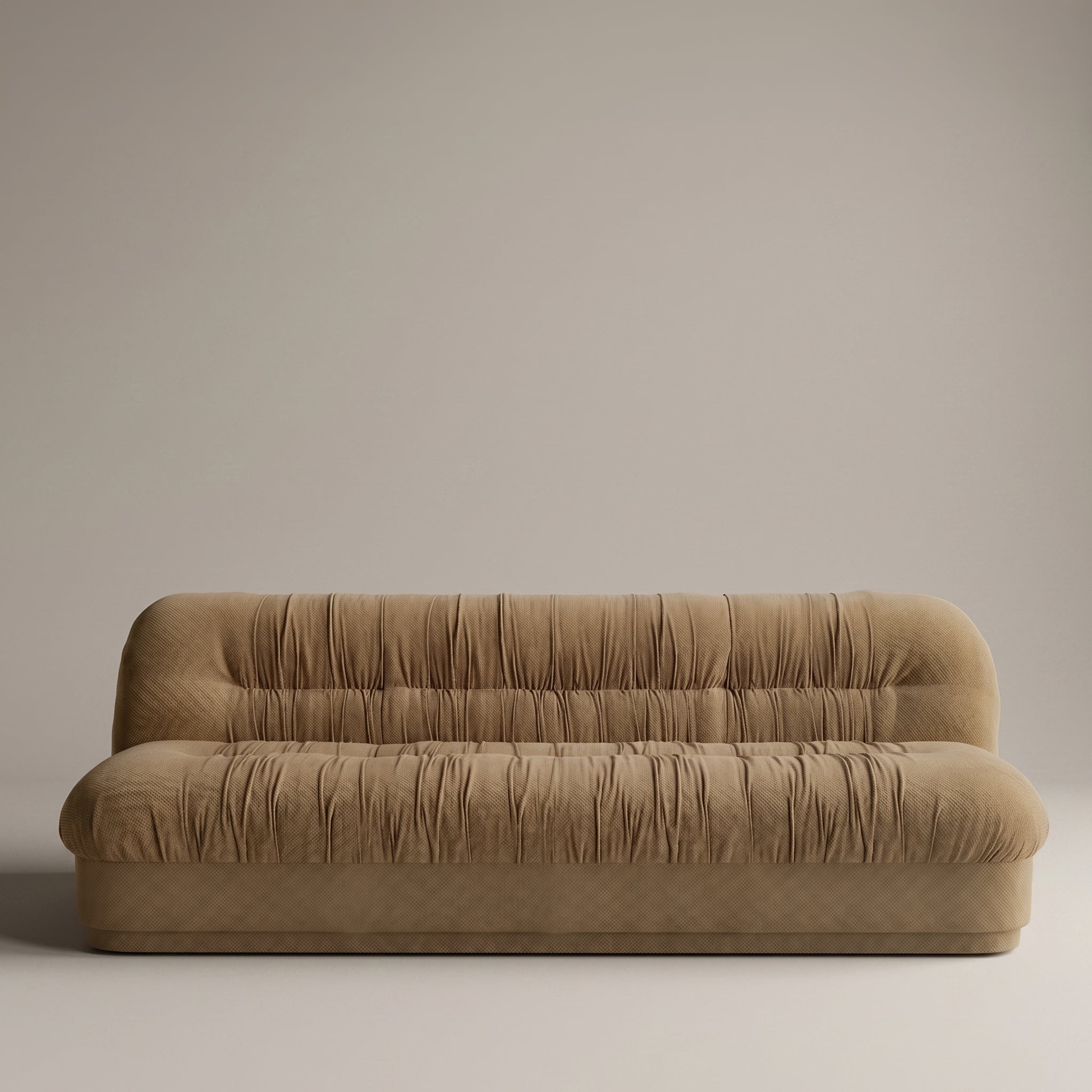 Solara Modern 3 Seater Sofa - Mustard GOLD