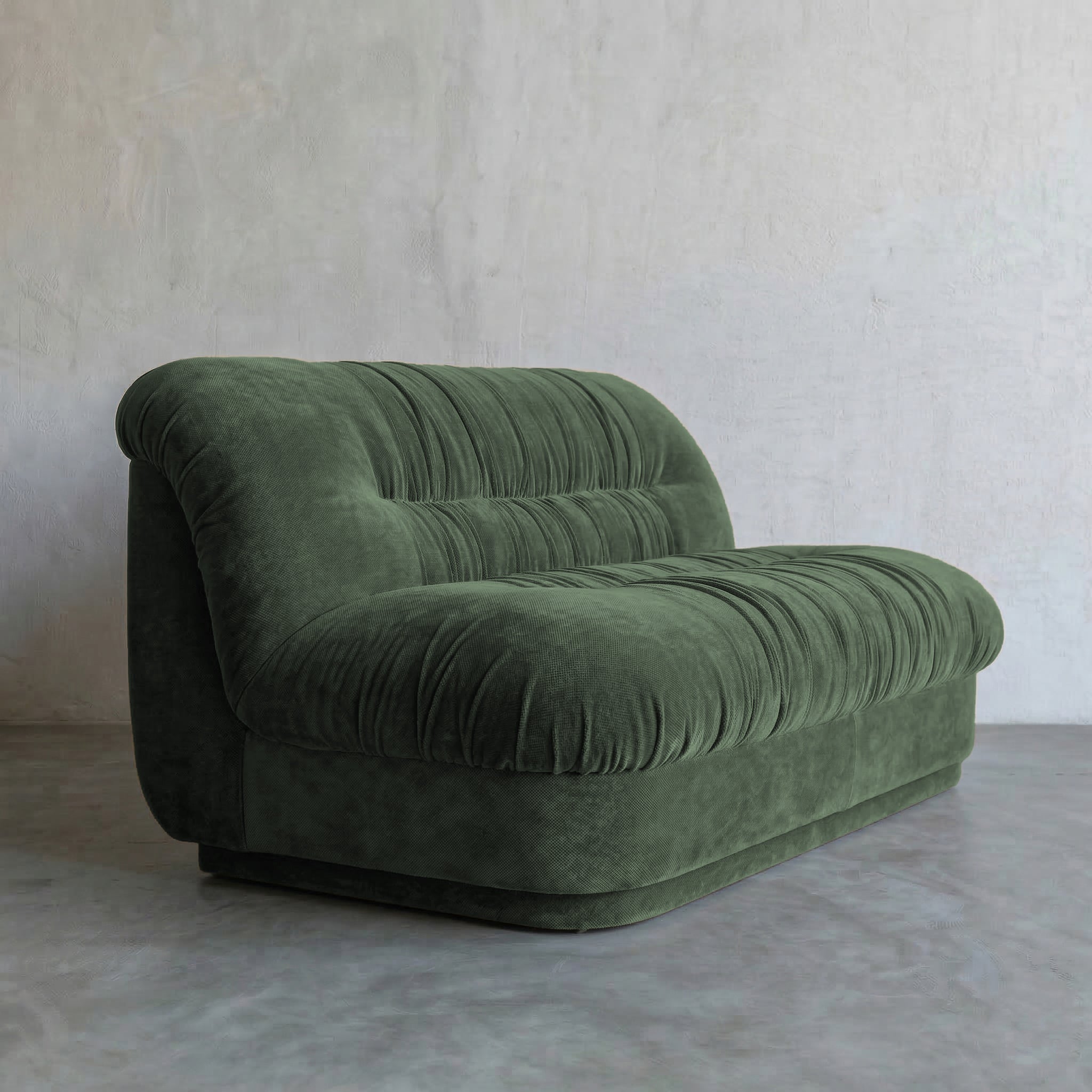 Solara Modern 2 Seater Sofa - GREEN