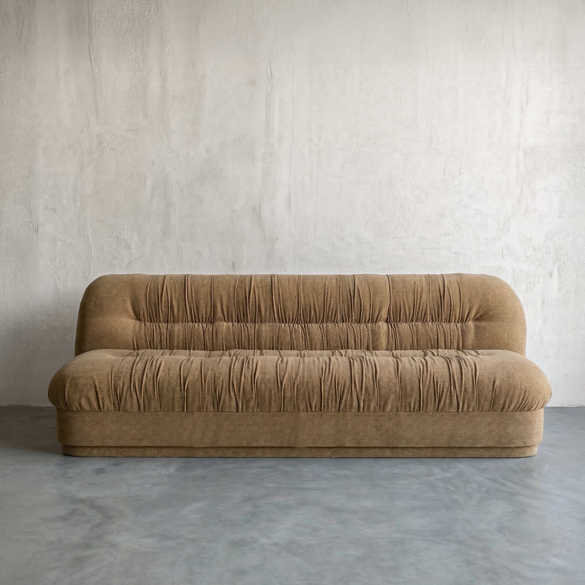 Solara Modern 3 Seater Sofa - Mustard GOLD