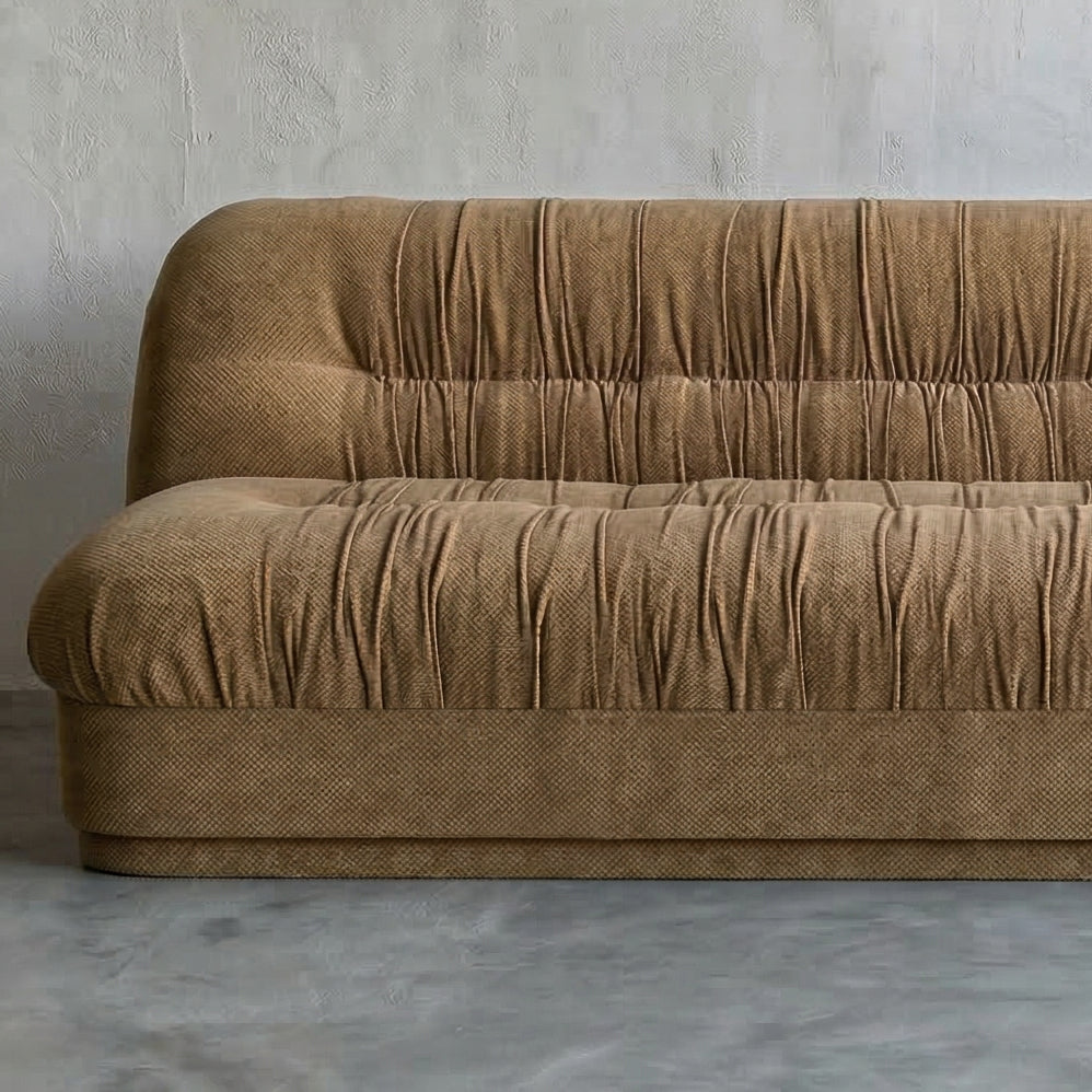 Solara Modern 3 Seater Sofa - Mustard GOLD