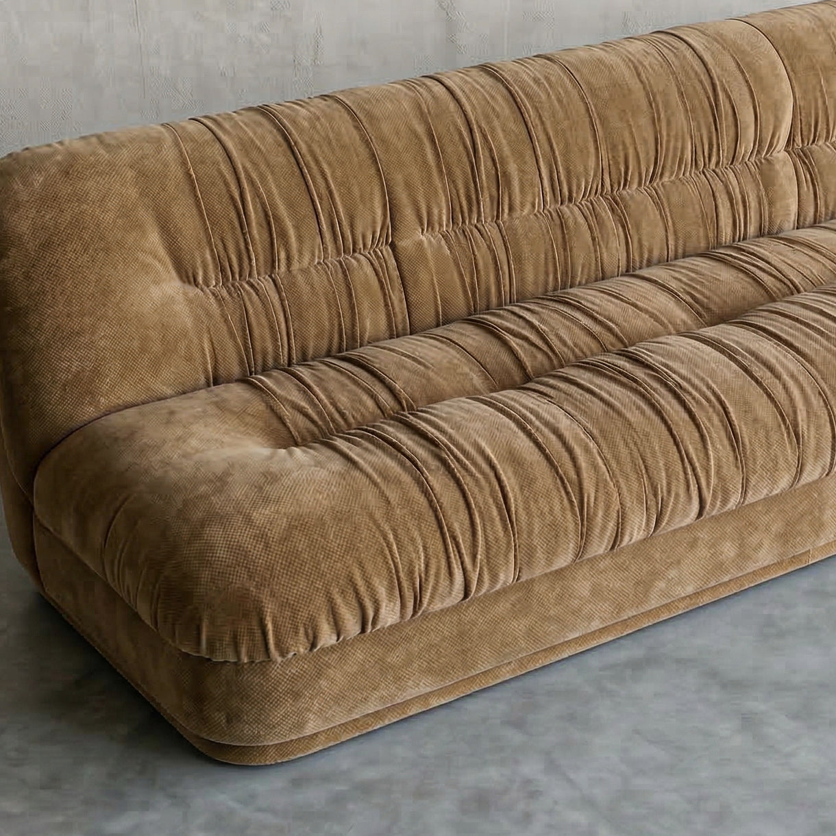 Solara Modern 3 Seater Sofa - Mustard GOLD