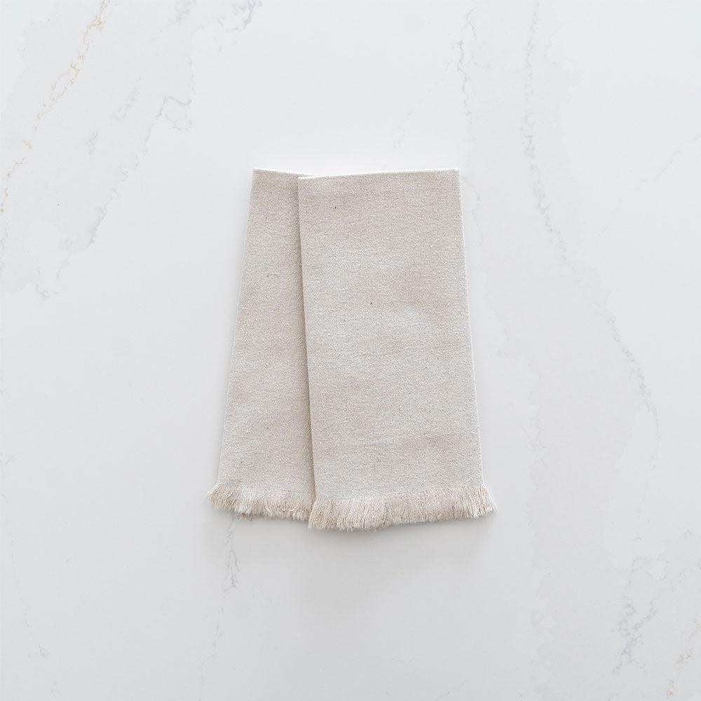 Linen-Cotton Table Mat - Beige Set Of Two - - WS Living Furniture Furniture Store in Dubai