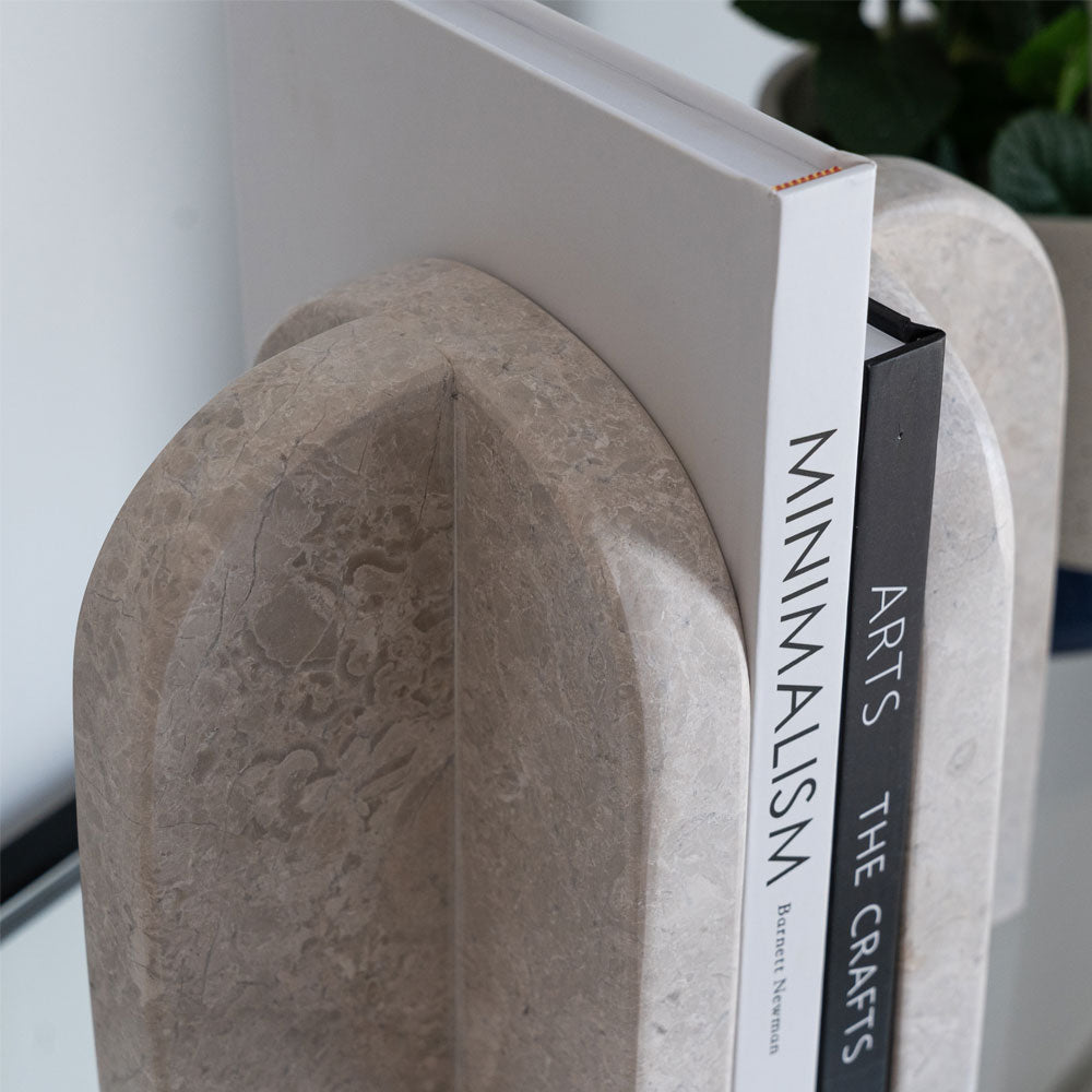 Tivoli - Travertine Book Holder - - WS Living - UAE Modern Home Furniture Stores in Dubai