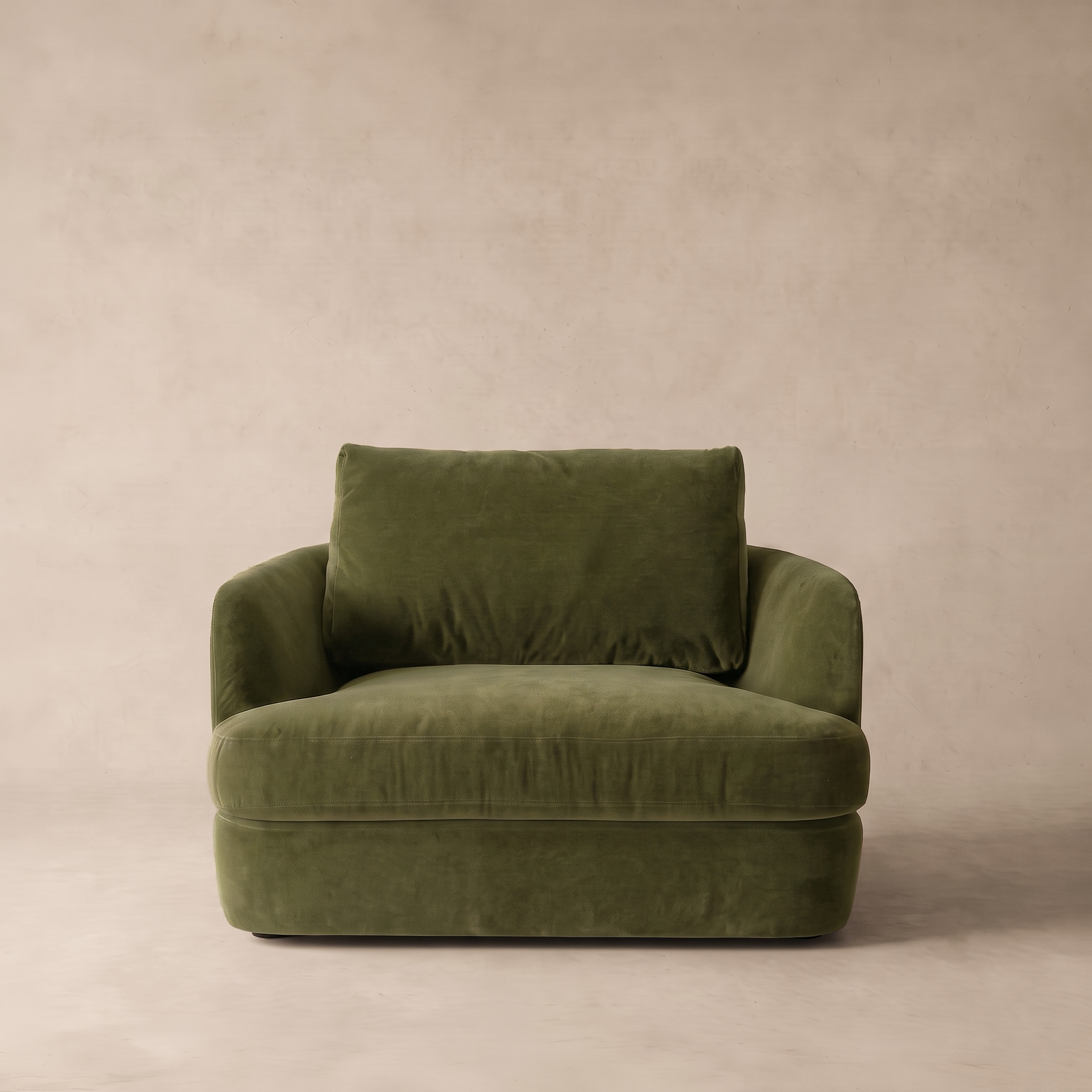 Verona Luxe Classic Cozy Armchair - GREEN VELVET