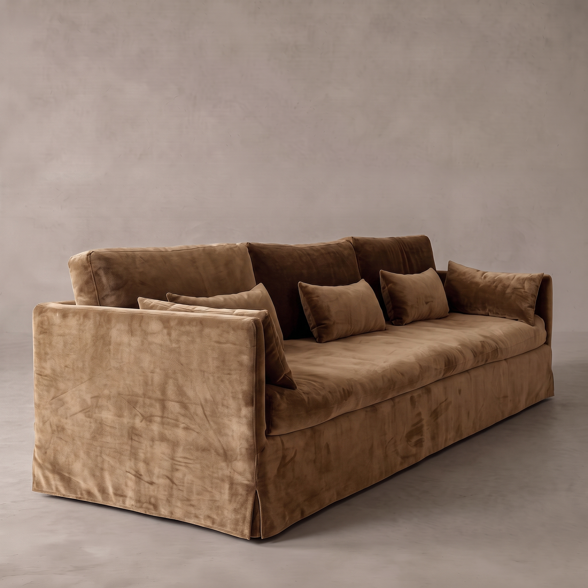 Vienna Urban 3 Seater Sofa - Velvet Mustard
