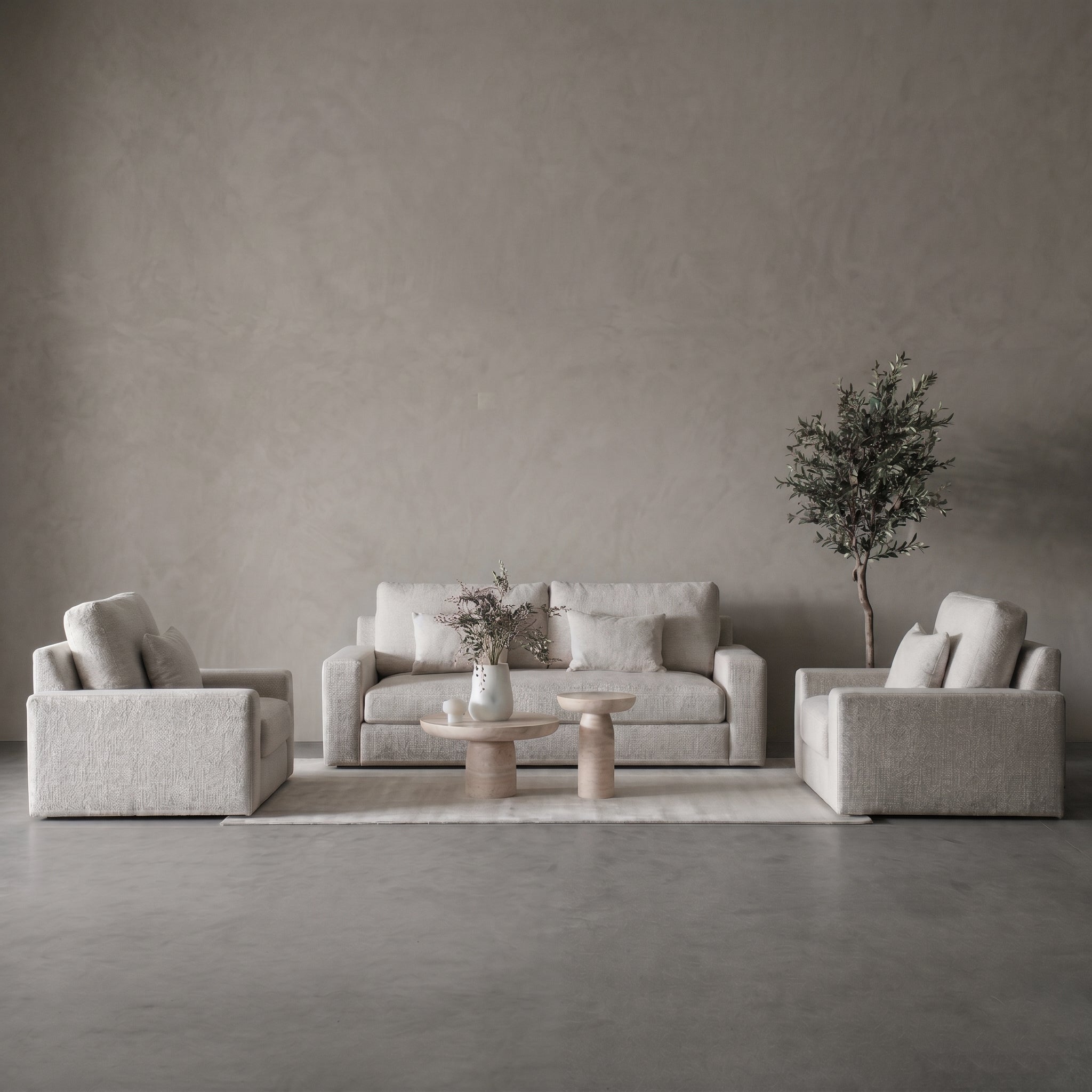 Yorra White Classic Style 3 Seater Sofa