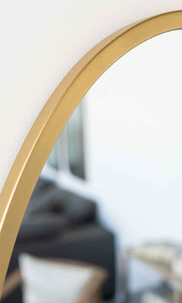 Round Mirror Gold Frame - Mirror - WS Living Furniture Furniture Store in Dubai