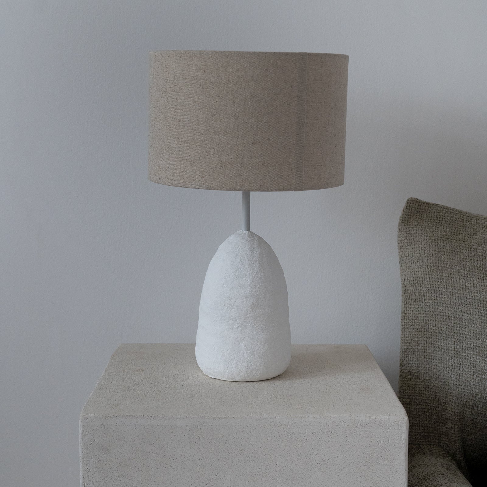 Rigel Table Lamp Paper Mache Base - Table Lamp - WS Living - UAE Modern Home Furniture Stores in Dubai