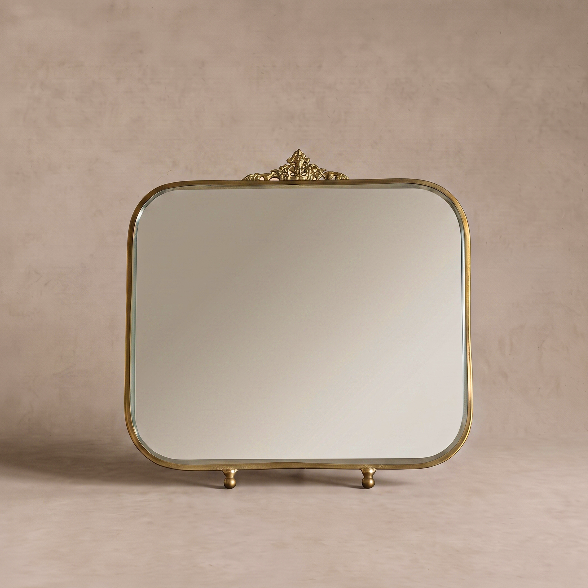 Louis XV Antique Tabletop and Dressing Mirror