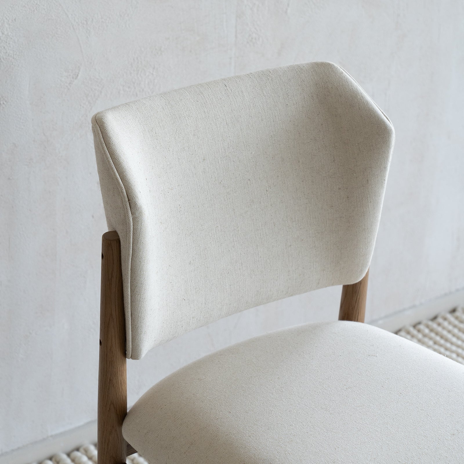Ana Beige Dining Chair - LJ1116  - WS Living - UAE - Dining Chairs Wood and steel Furnitures - Dubai