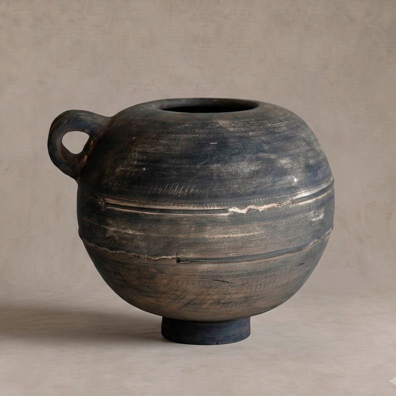 Western Asiatic Amphora Terracotta Vessel Pot | Vase