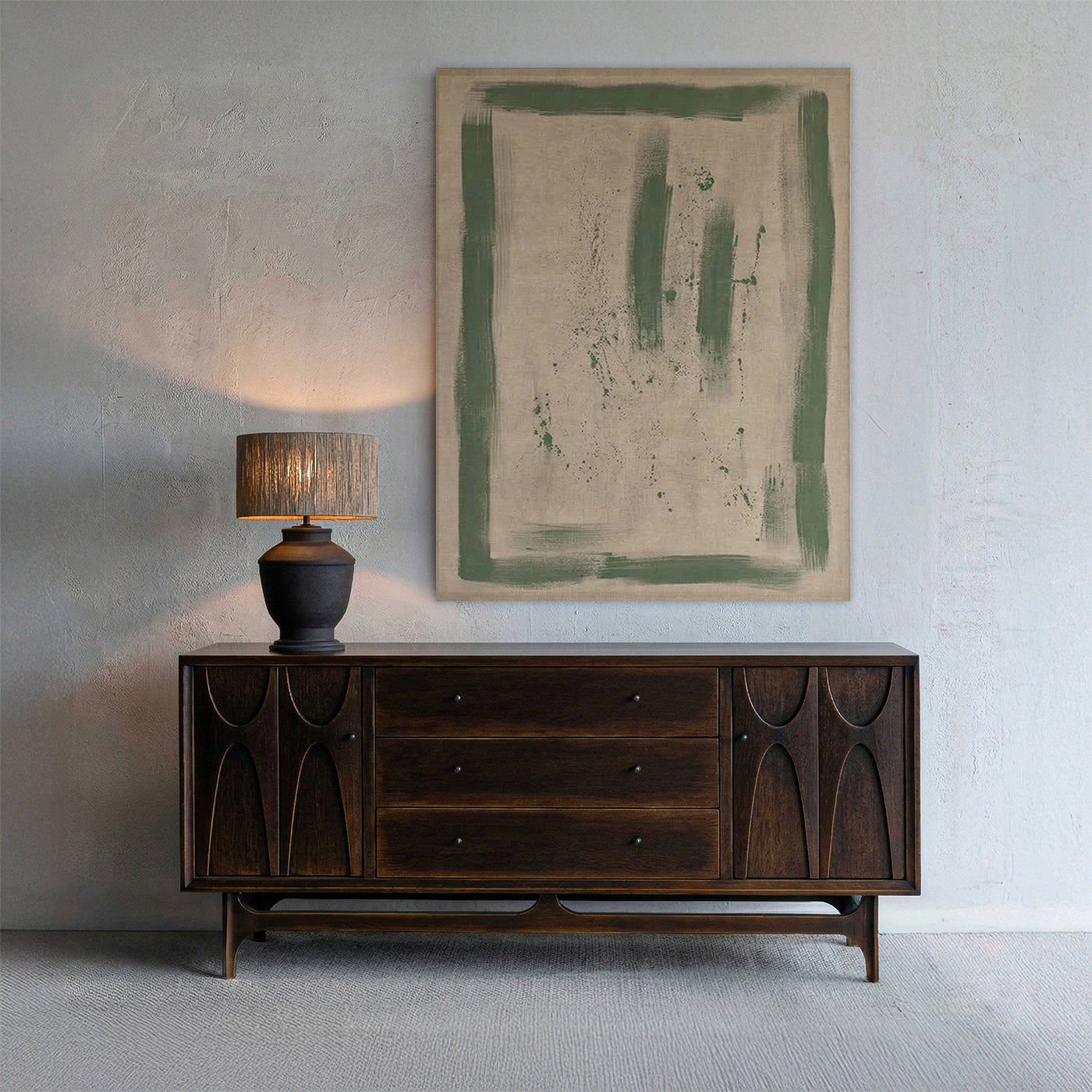 Arcos Real Antique Mid-Century Style Walnut Sideboard