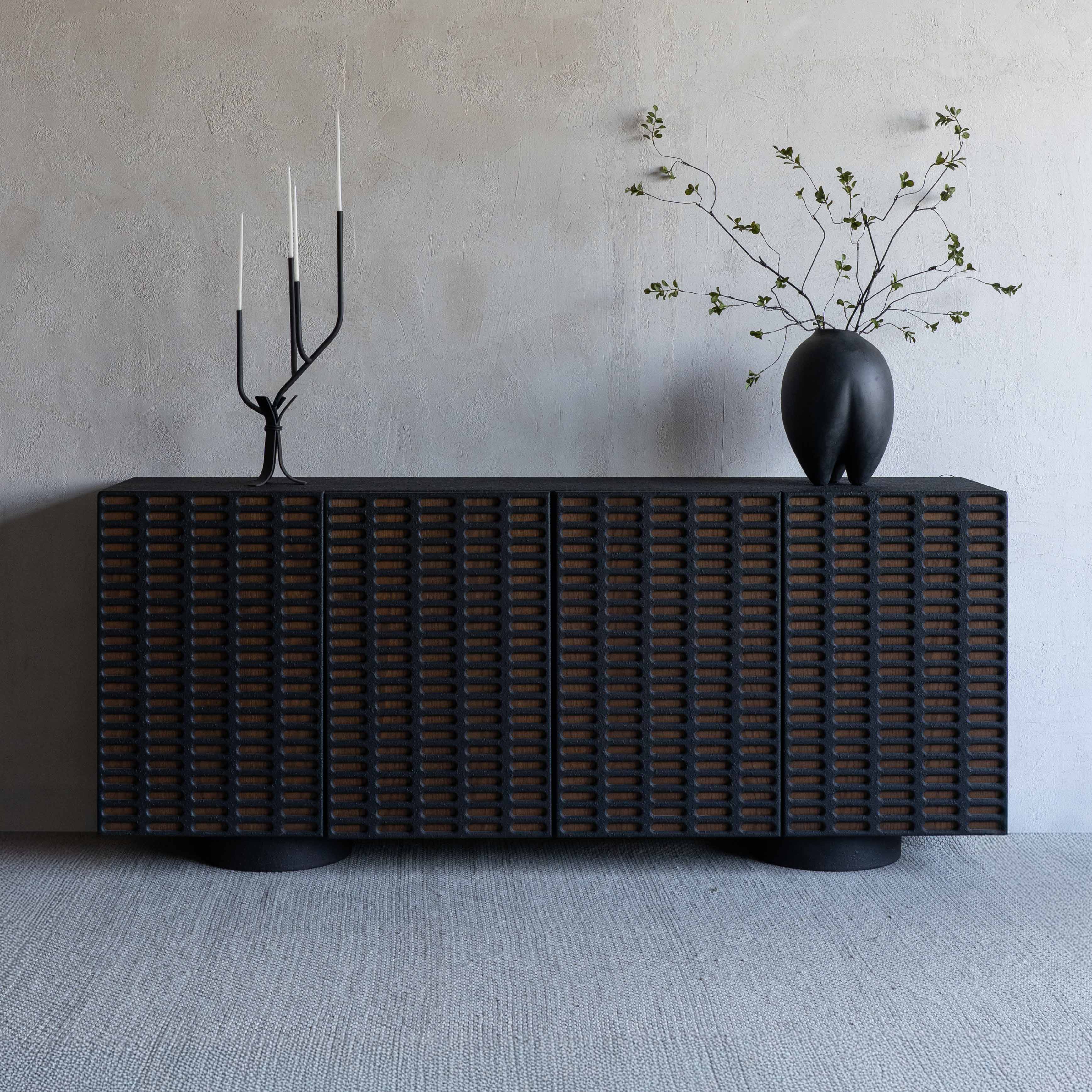 Akari Modern Buffet Black Sideboard