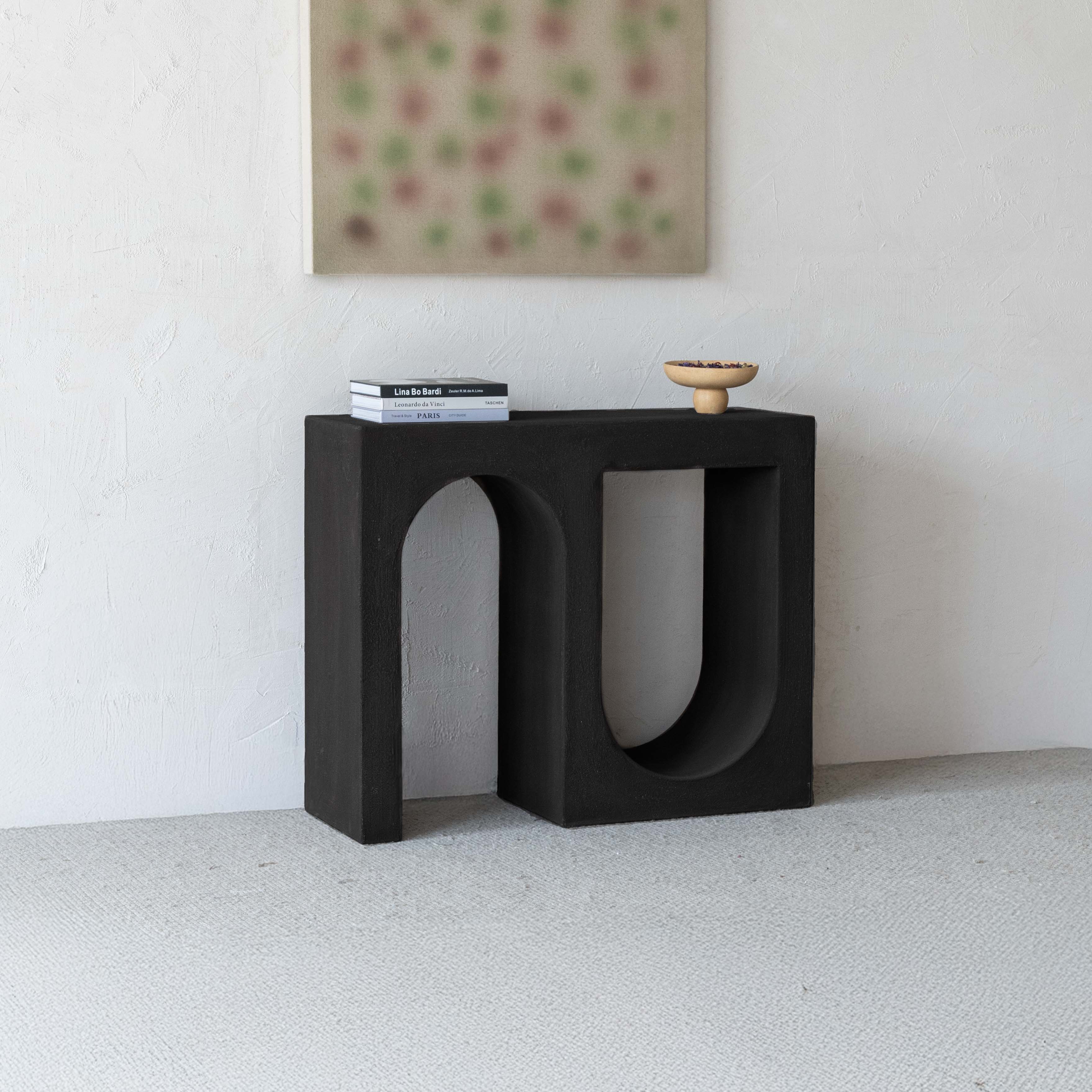 Alaska Vista Modern Arch Wood Console - Side Table - WS Living Furniture Home Furniture Stores in Dubai