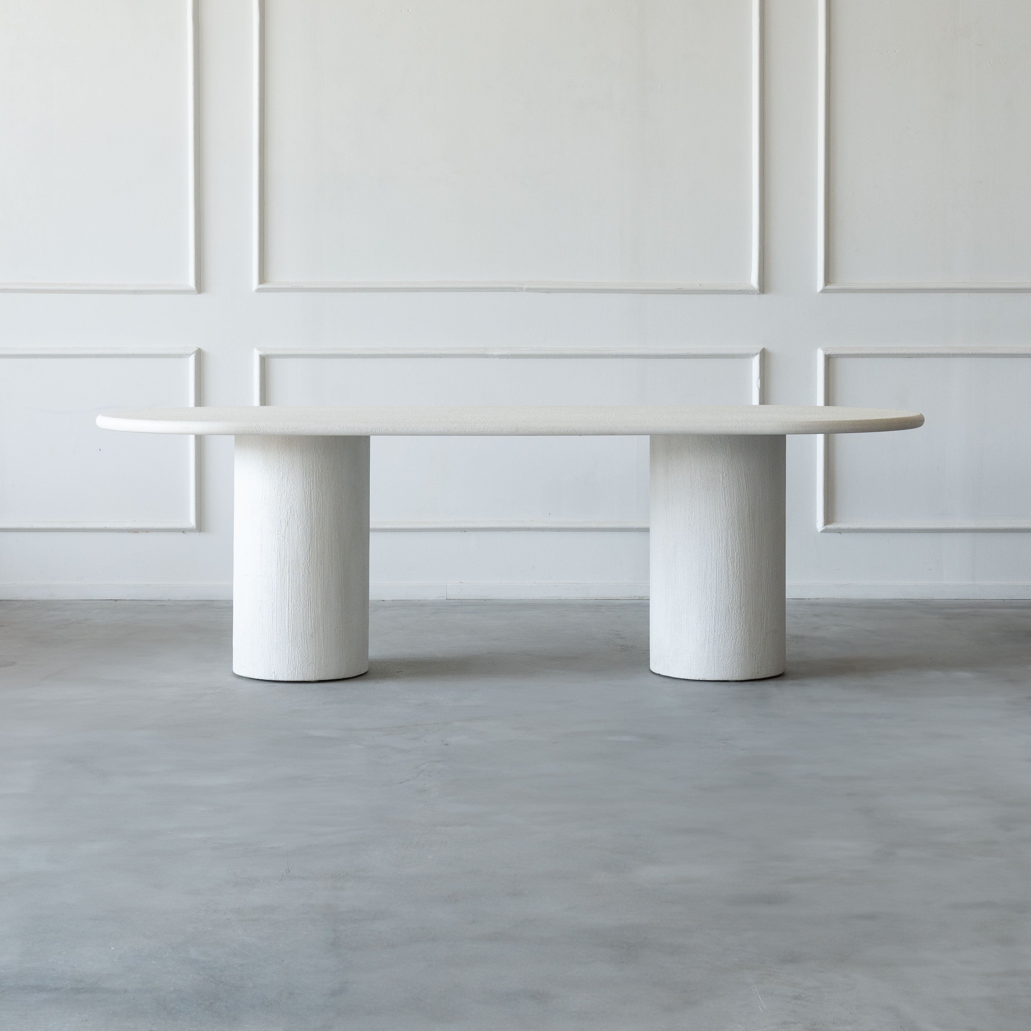Alaska Oval Dining Table  - WS Living - UAE - Dining Table Wood and steel Furnitures - Dubai