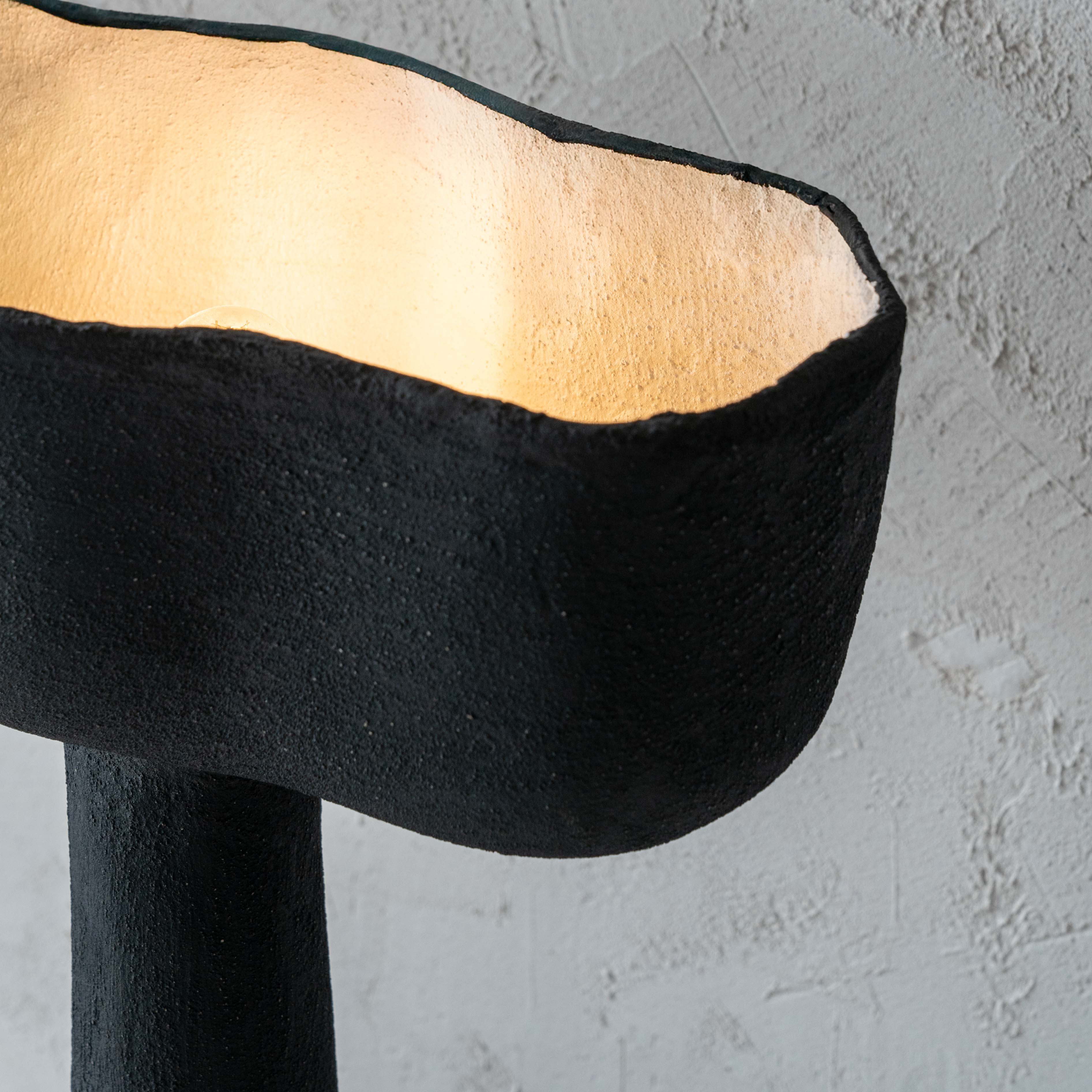 Alaska Black Modern Black Table Lamp