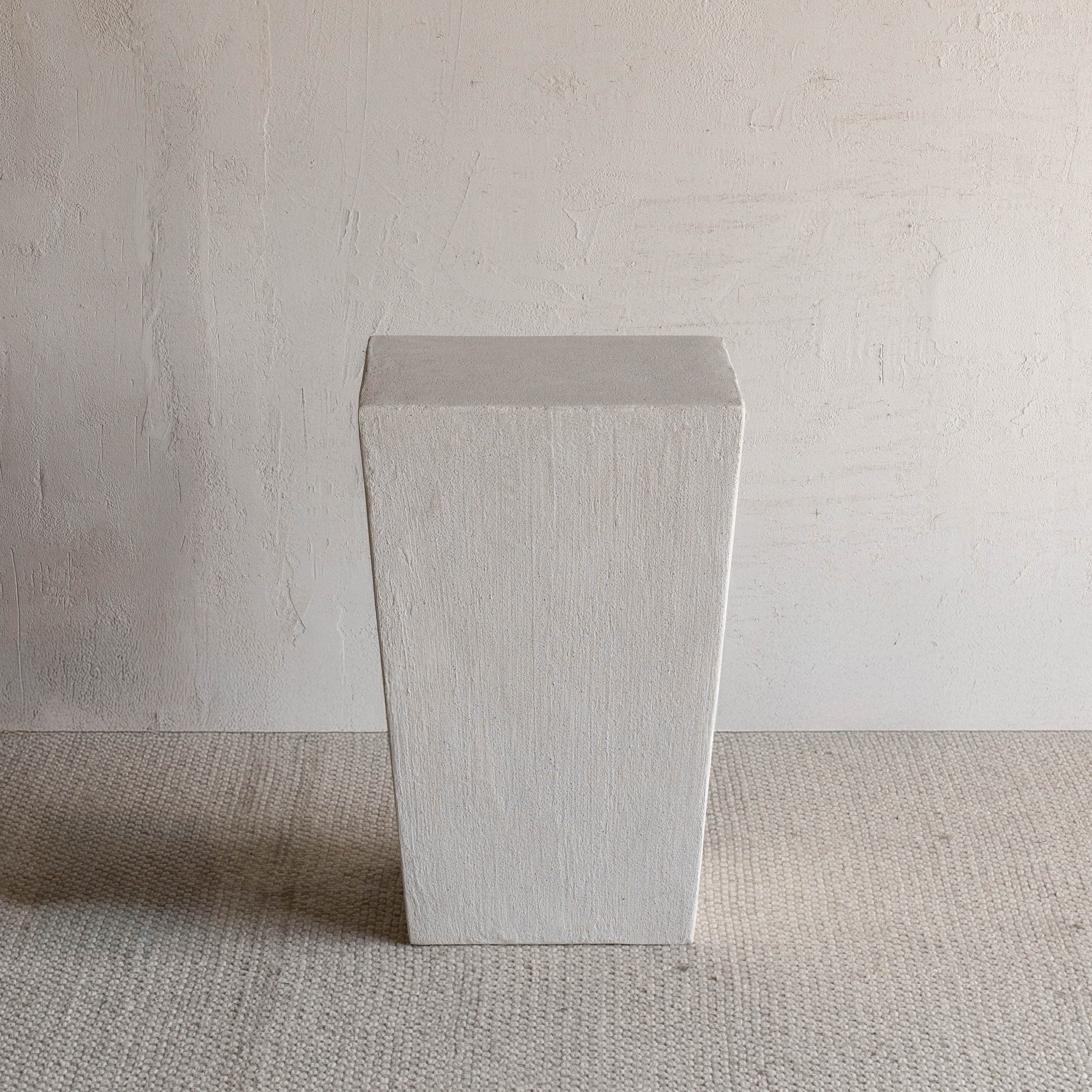 Alaska Concrete Pedestal & Side Table