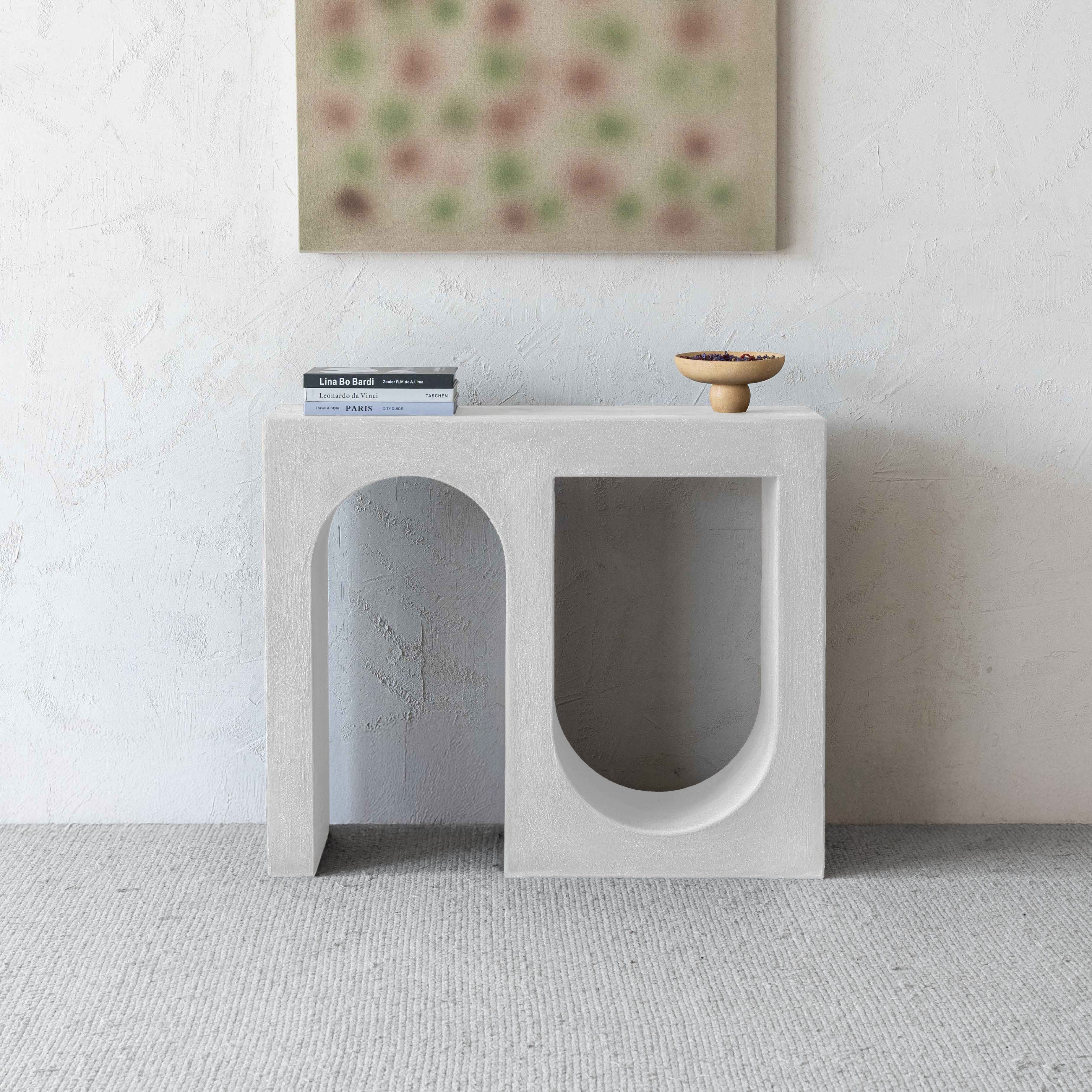 Alaska Vista Modern Arch Wood Console