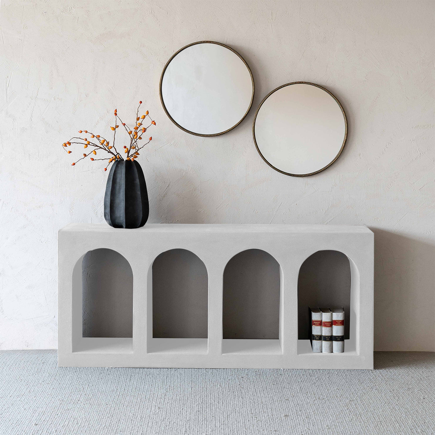 Alaska Vista Wood Arched Base Artisan Console Table - Console Tables - WS Living Furniture Home Furniture Stores in Dubai