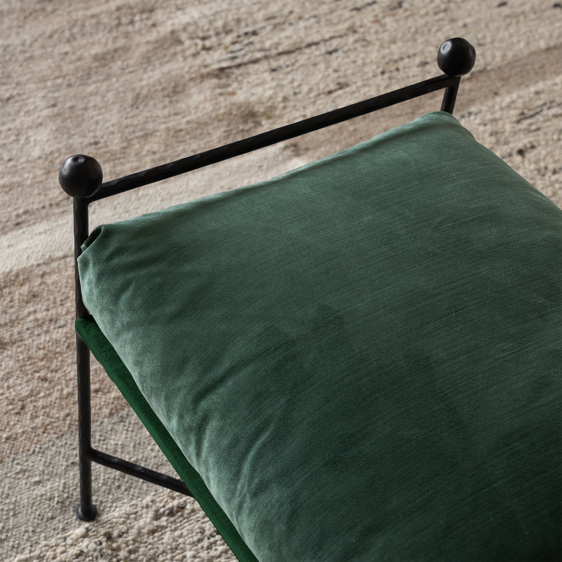 Alden Neo-Classical Small Bench - GREEN