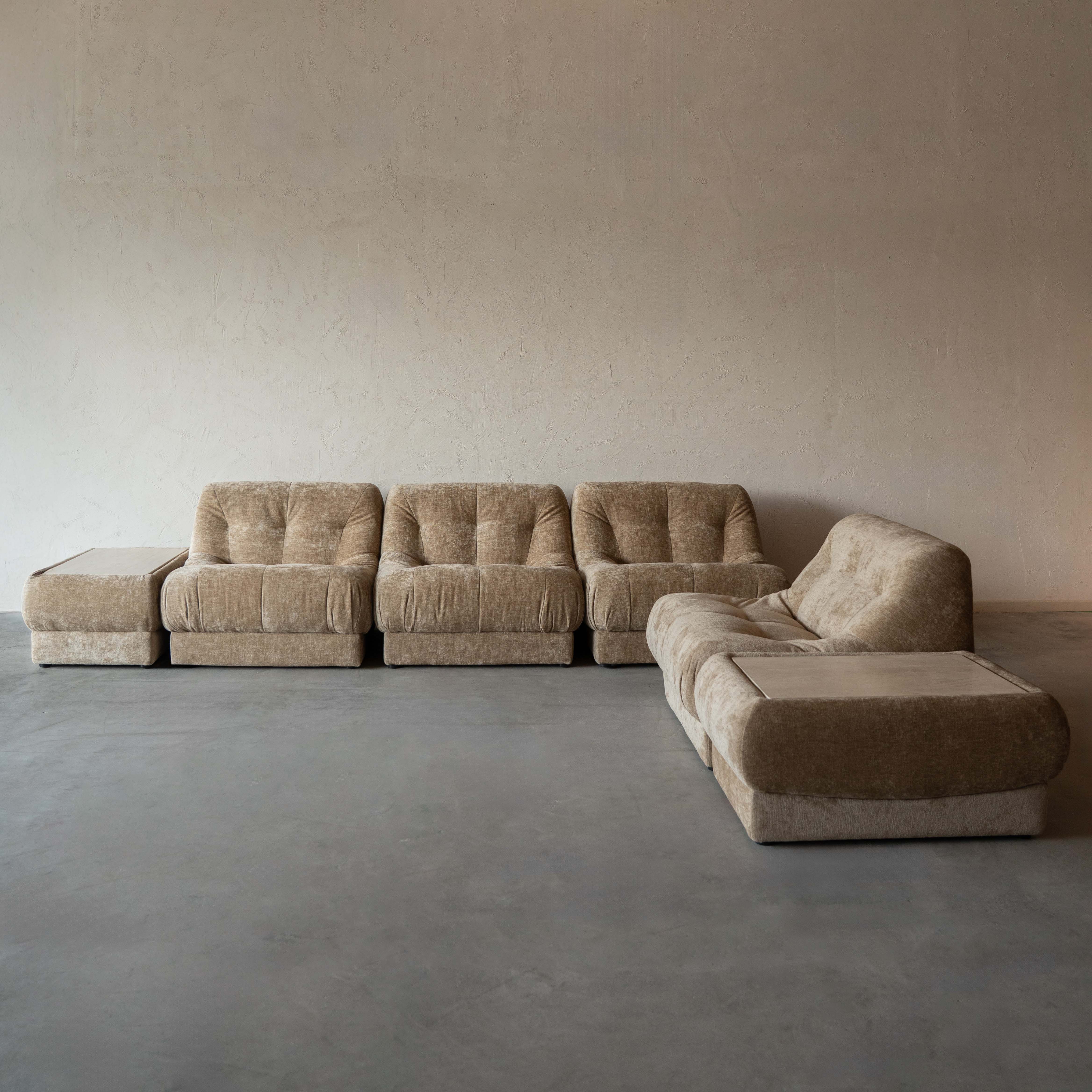 Alistair Beige Modern Modular Sofa