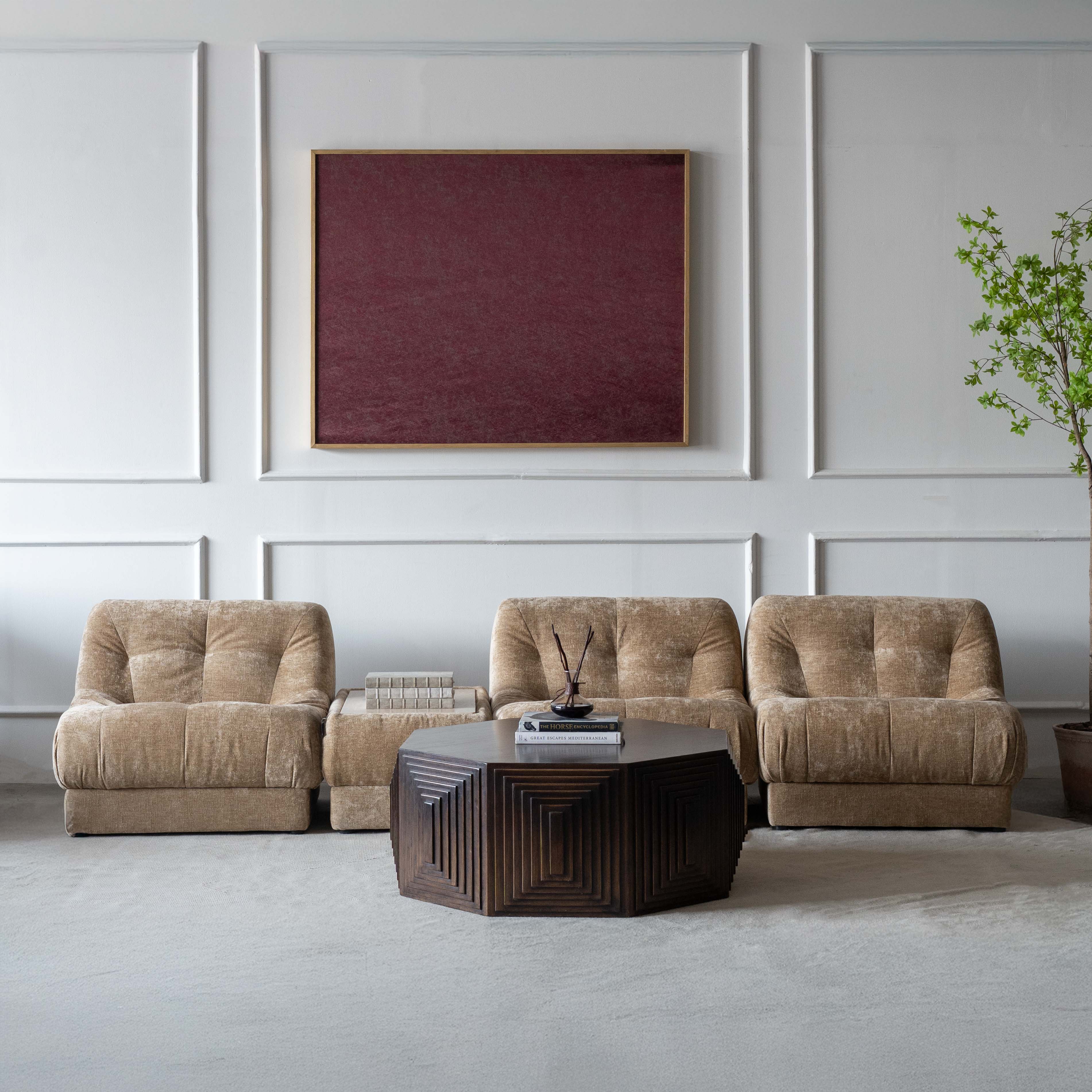 Alistair Beige Modern Modular Sofa