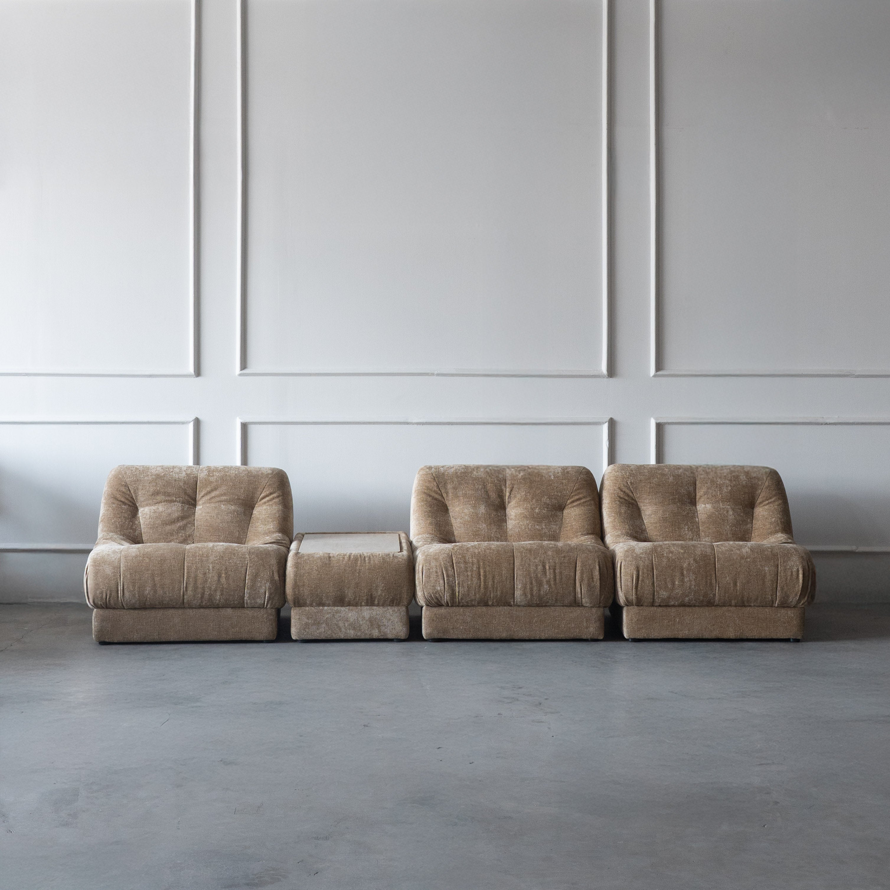 Alistair Beige Modern Modular Sofa