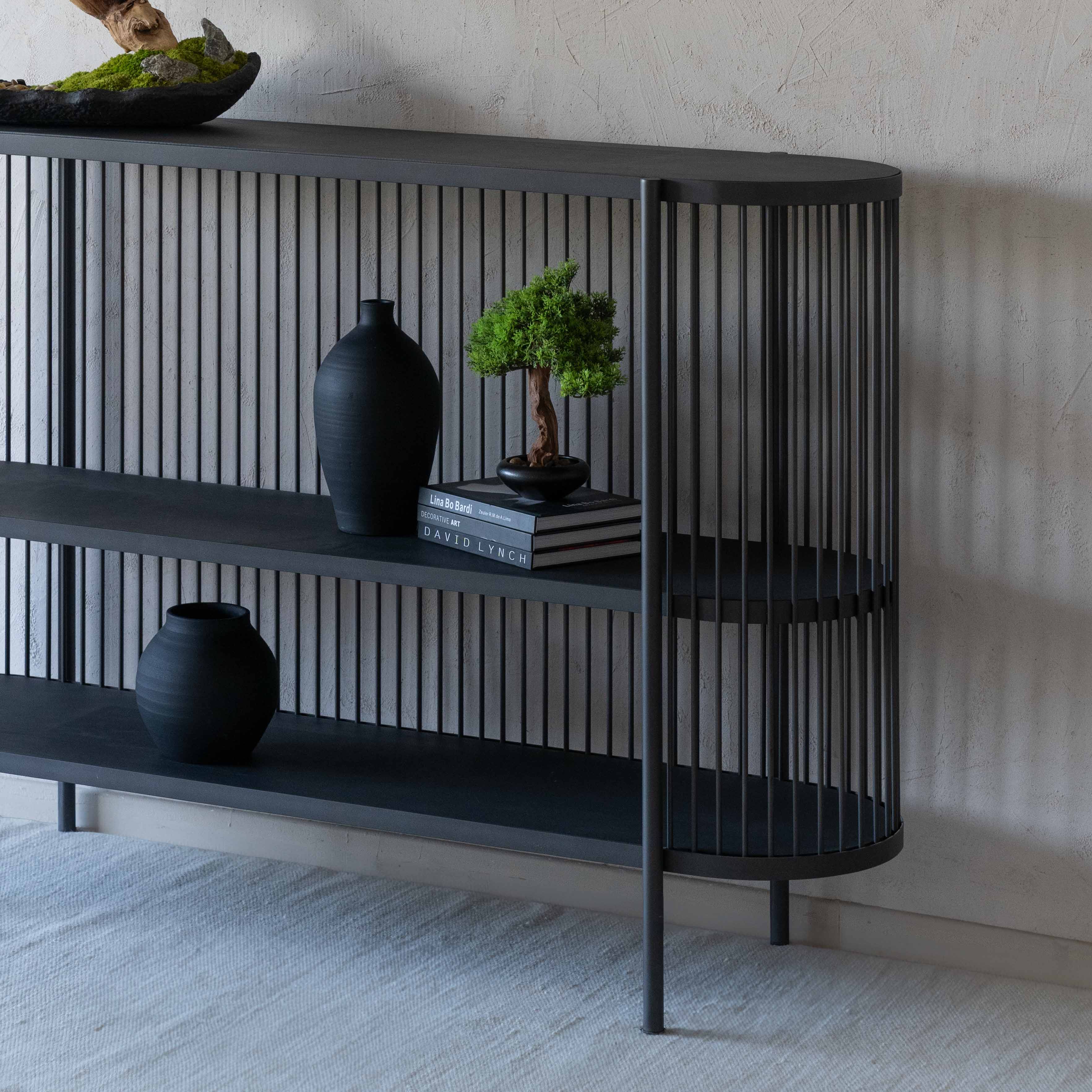 Ananya Handcrafted Wood and Steel Frame Console  - WS Living - UAE - Console Tables Wood and steel Furnitures - Dubai