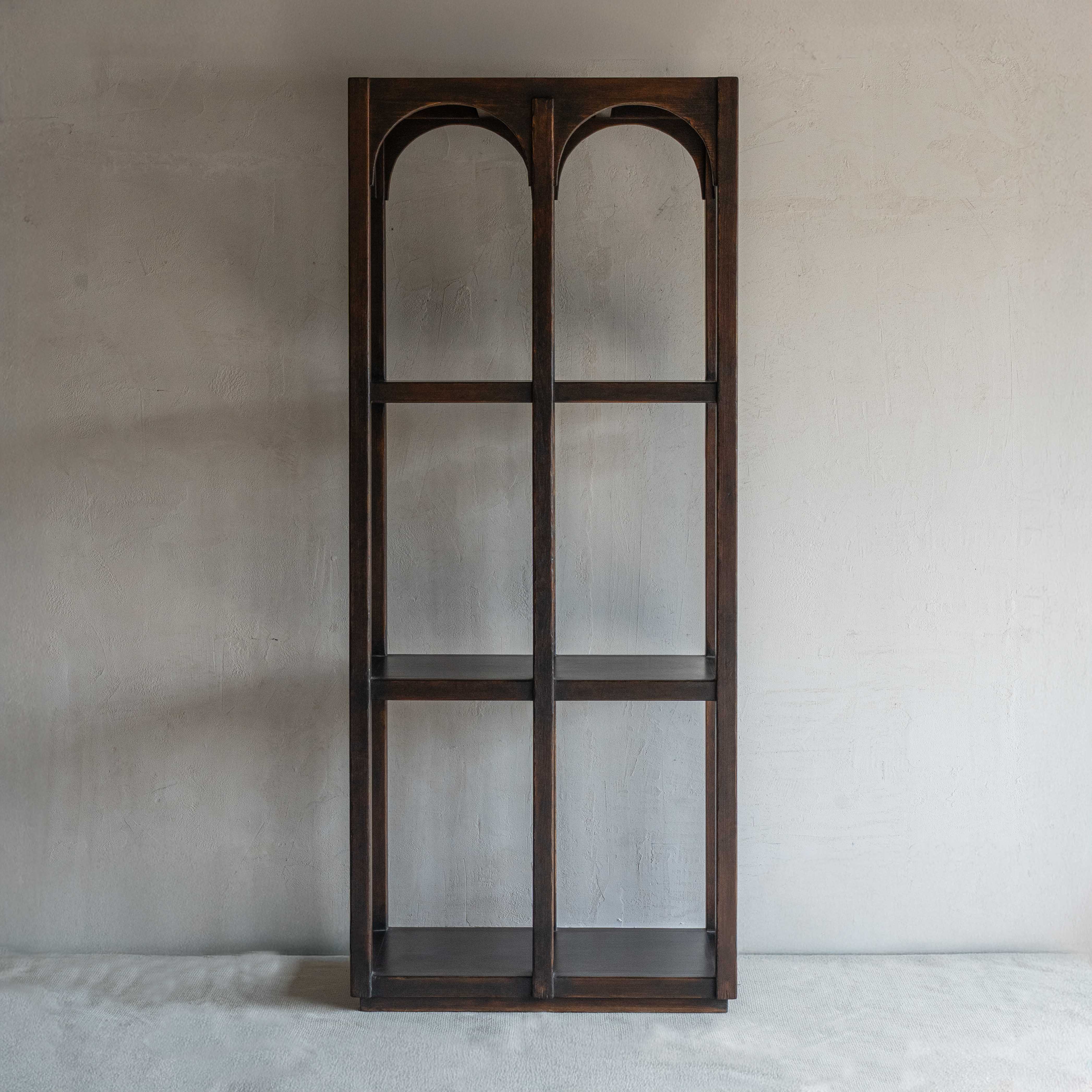 Arcade Solid Oak Wood Classic Arch Bookshelf