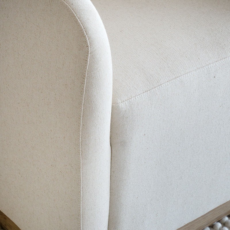 Carter Wooden Armchair - LJ1189  - WS Living - UAE - Arm chair Wood and steel Furnitures - Dubai