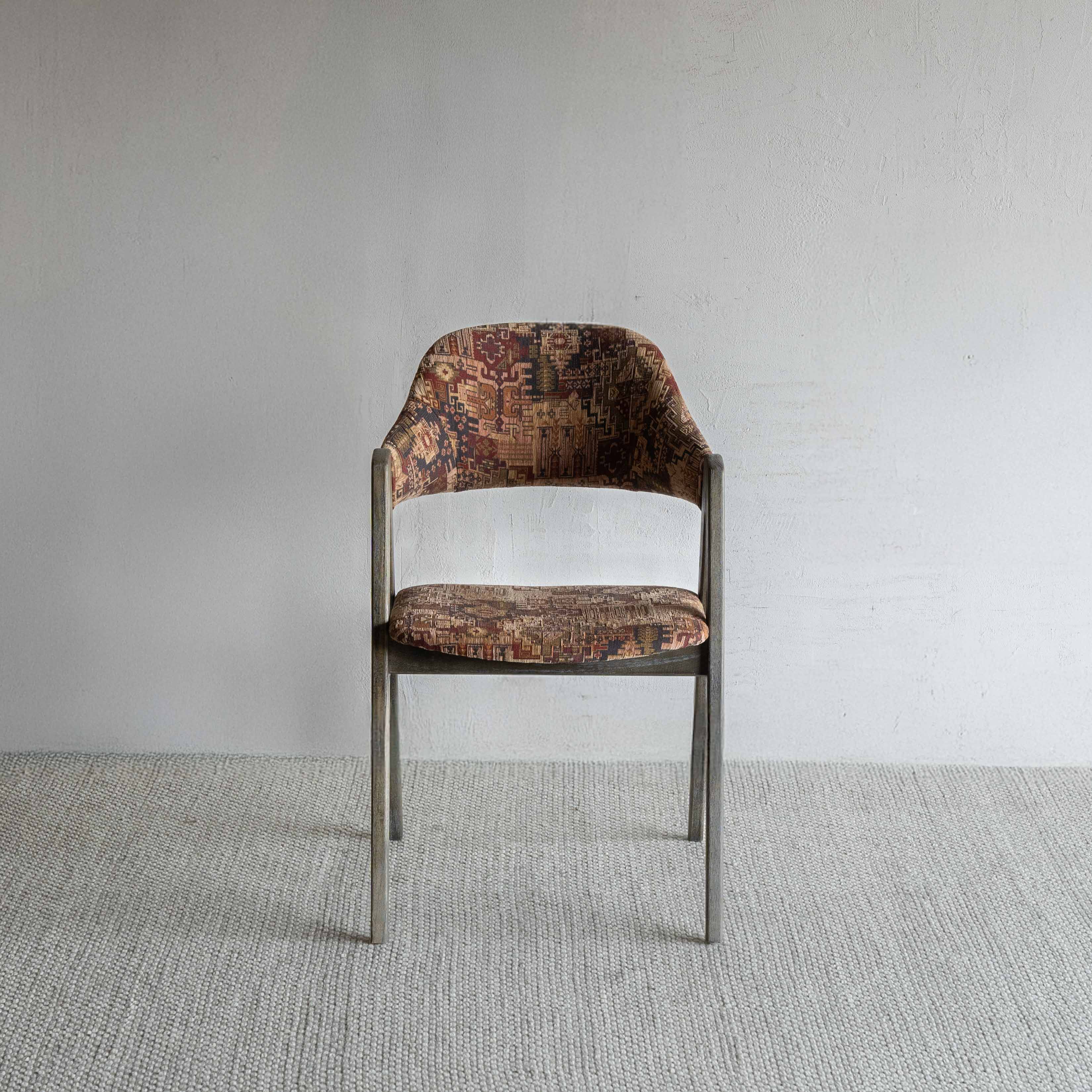 Ashley Dining Chair - Red & Brown