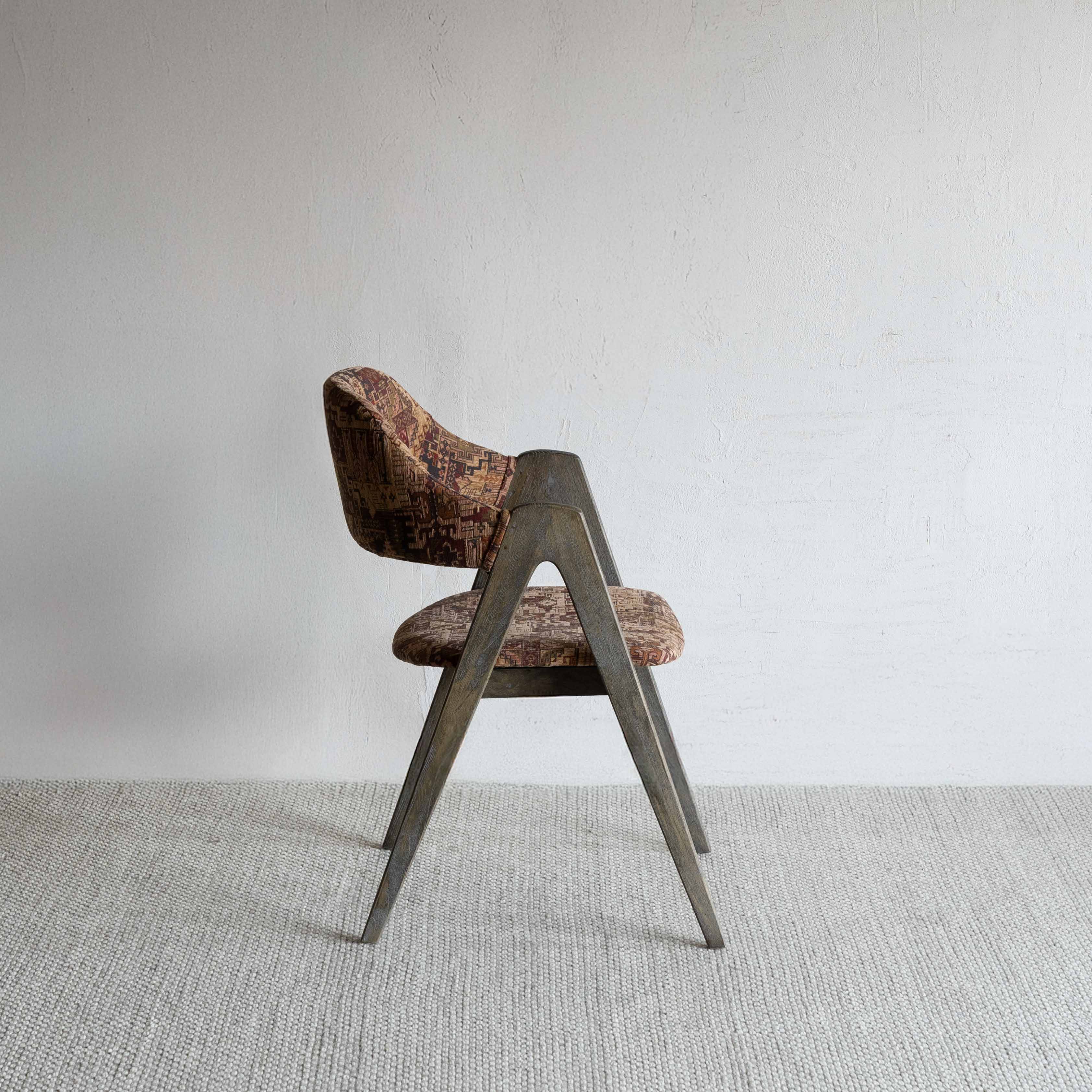 Ashley Dining Chair - Red & Brown