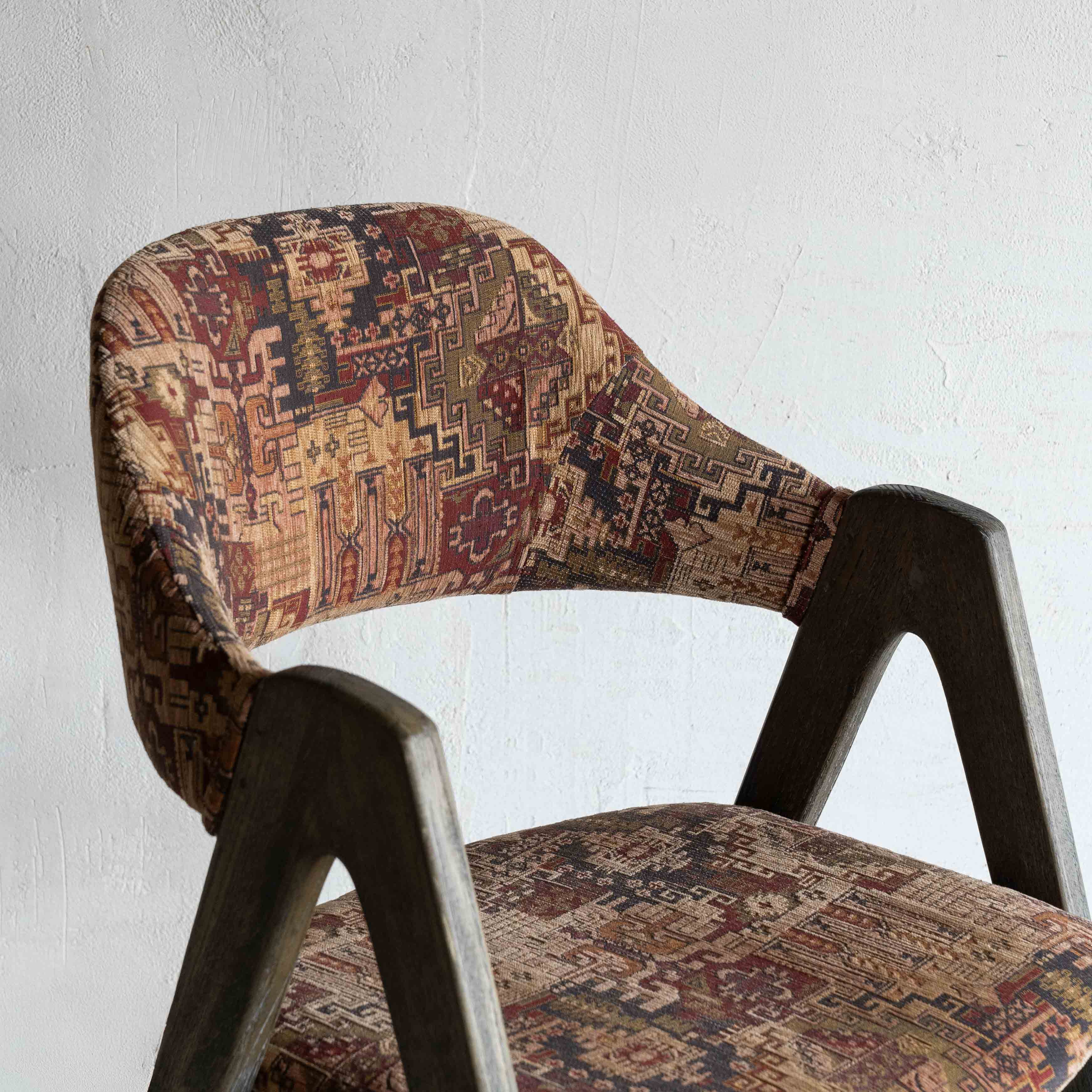 Ashley Dining Chair - Red & Brown